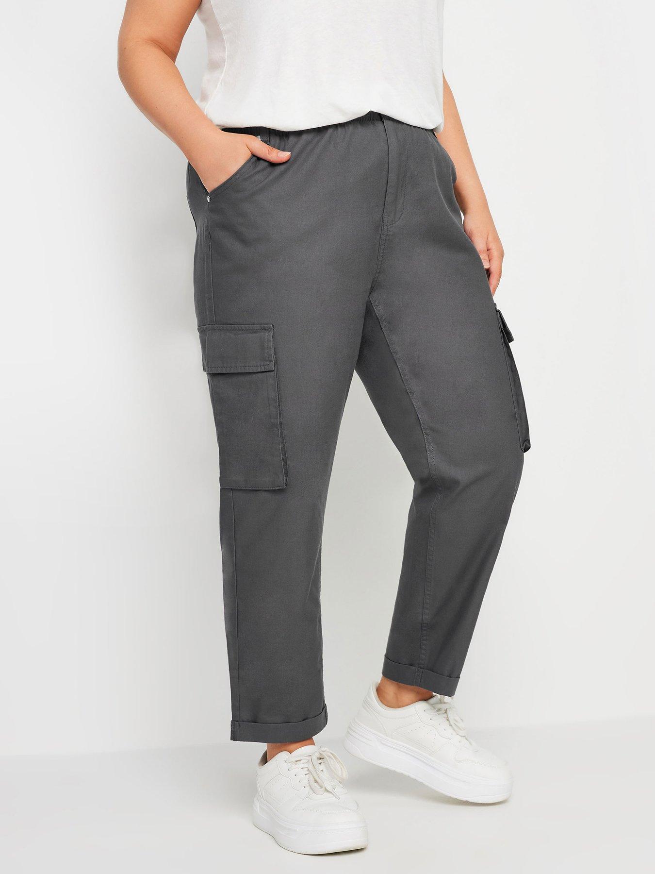 yours-curve-paperbag-utility-trouser-greyfront