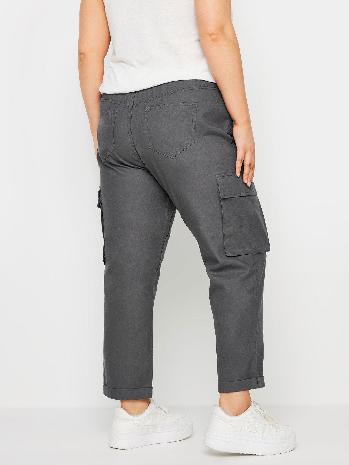 yours-curve-paperbag-utility-trouser-greystillFront