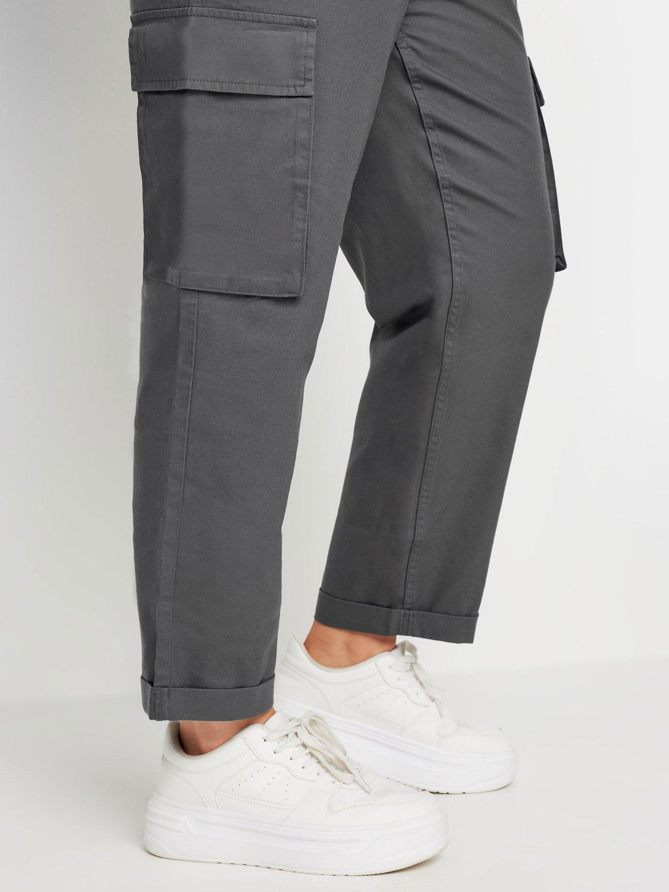 yours-curve-paperbag-utility-trouser-greyoutfit