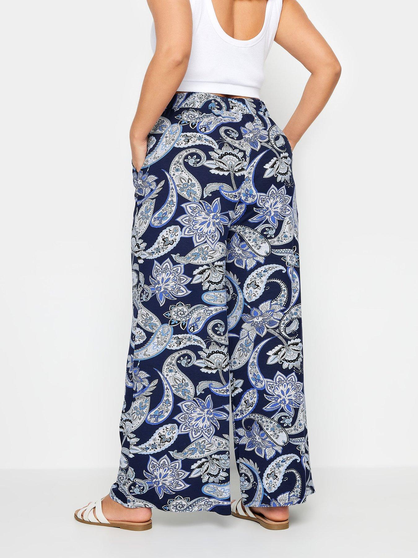 yours-curve-jersey-wide-leg-trousers-paisleystillFront