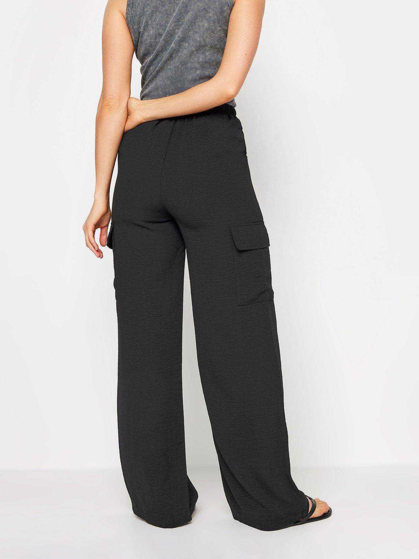 long-tall-sally-tall-black-crepe-cargo-wide-leg-trousersstillFront