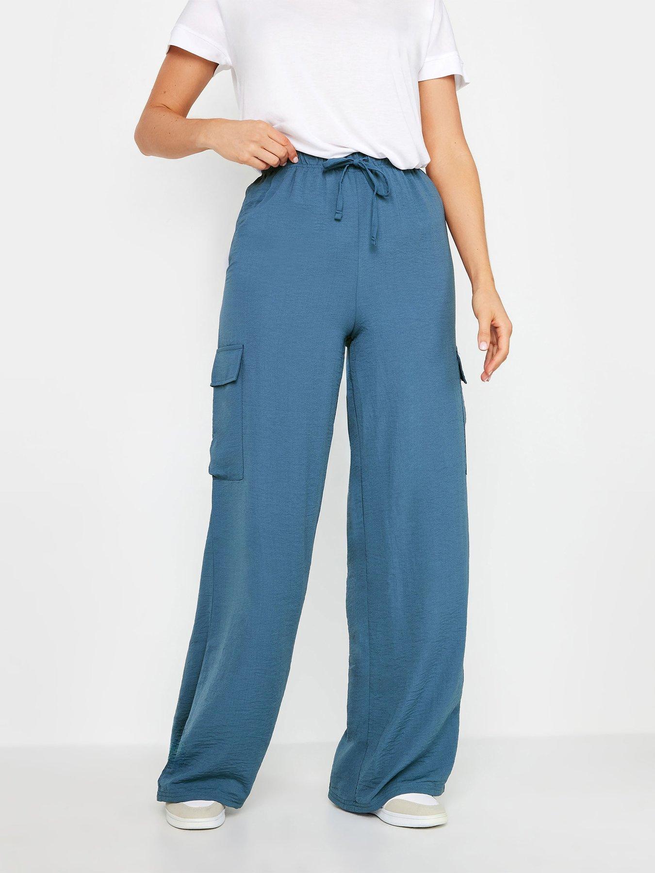 long-tall-sally-tall-crepe-cargo-wide-leg-trousers-blue