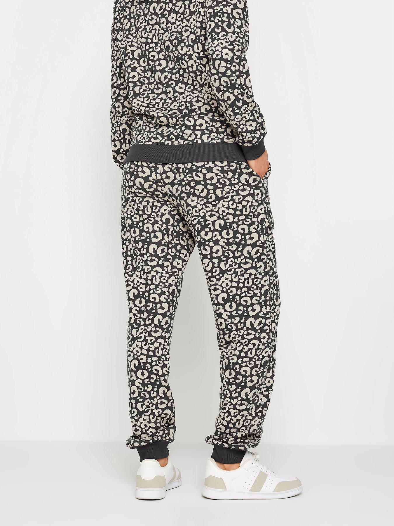 long-tall-sally-tall-charcoal-leopard-print-cuffed-joggerstillFront