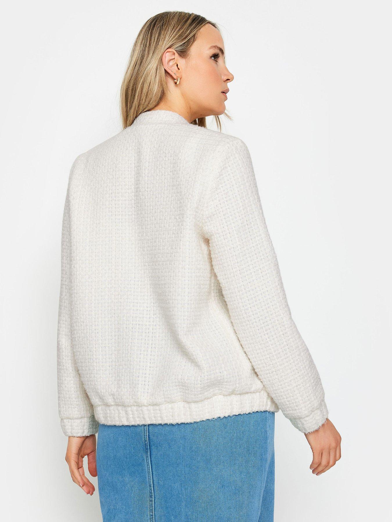 long-tall-sally-tall-ivory-boucle-bomber-jacketstillFront