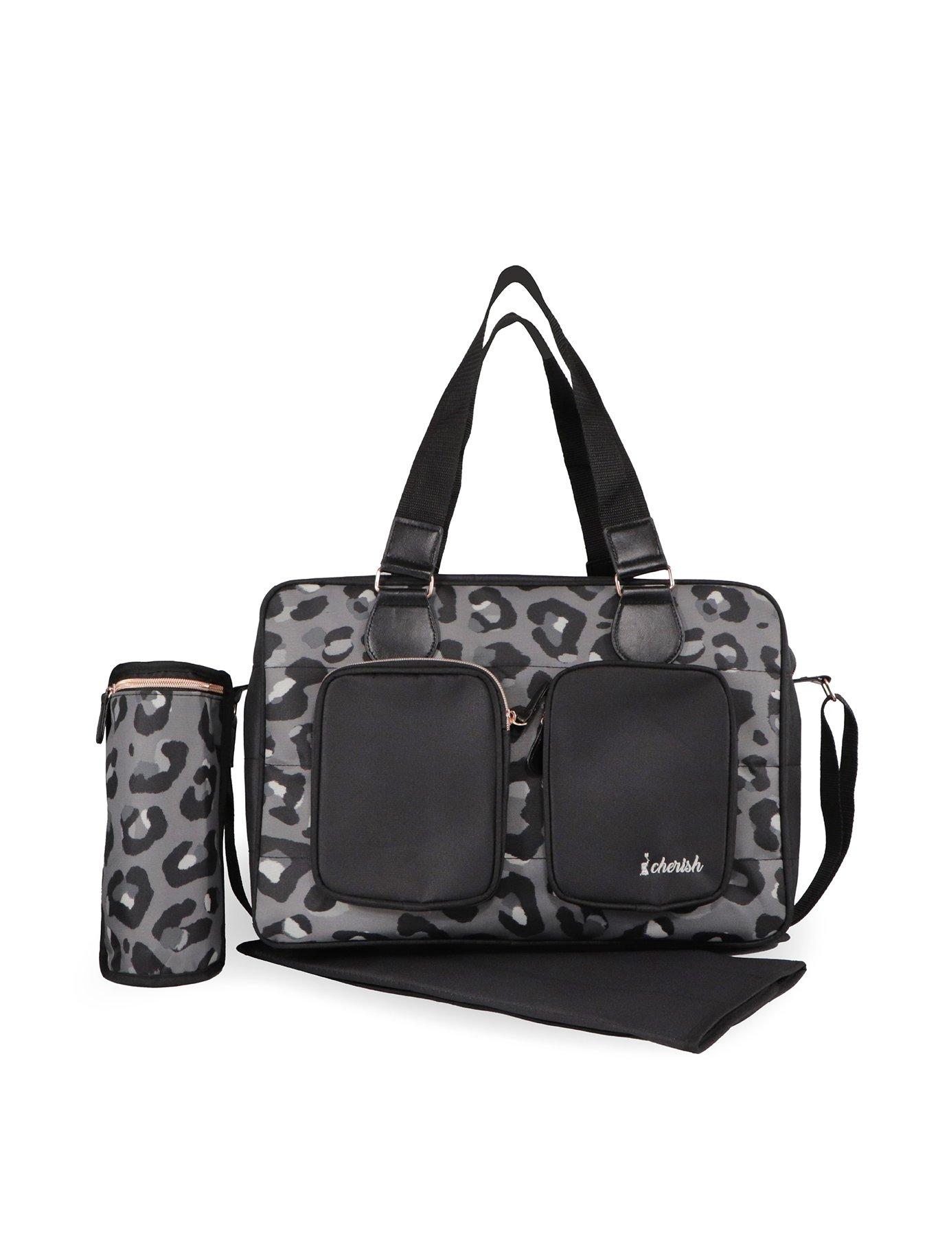 Black leopard bag sale