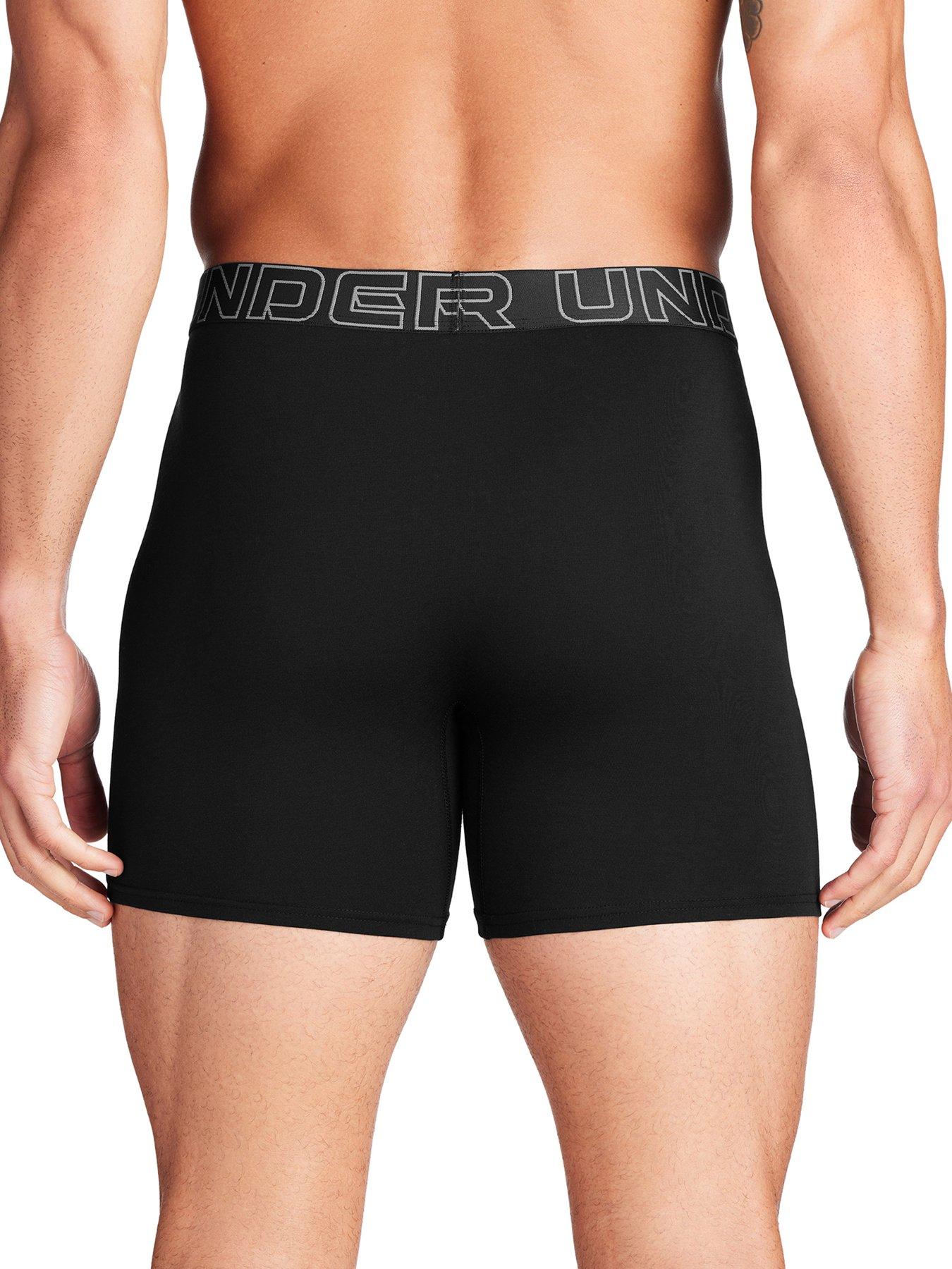 under-armour-3-pack-ofnbspmensnbsp6-inch-performance-cotton-solid-boxersnbsp-nbspblackback