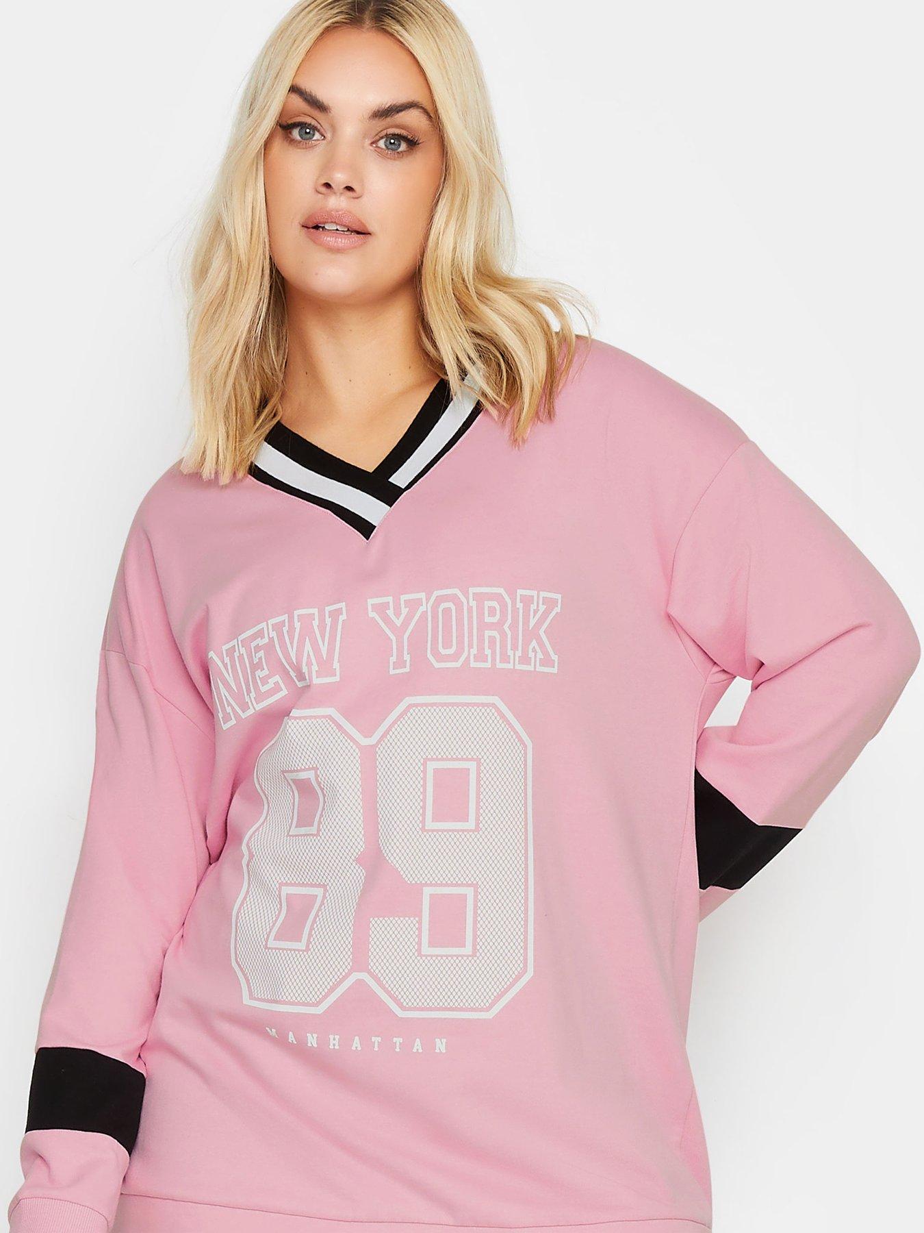 yours-curve-new-york-slogan-print-sweatshirt-pinkoutfit