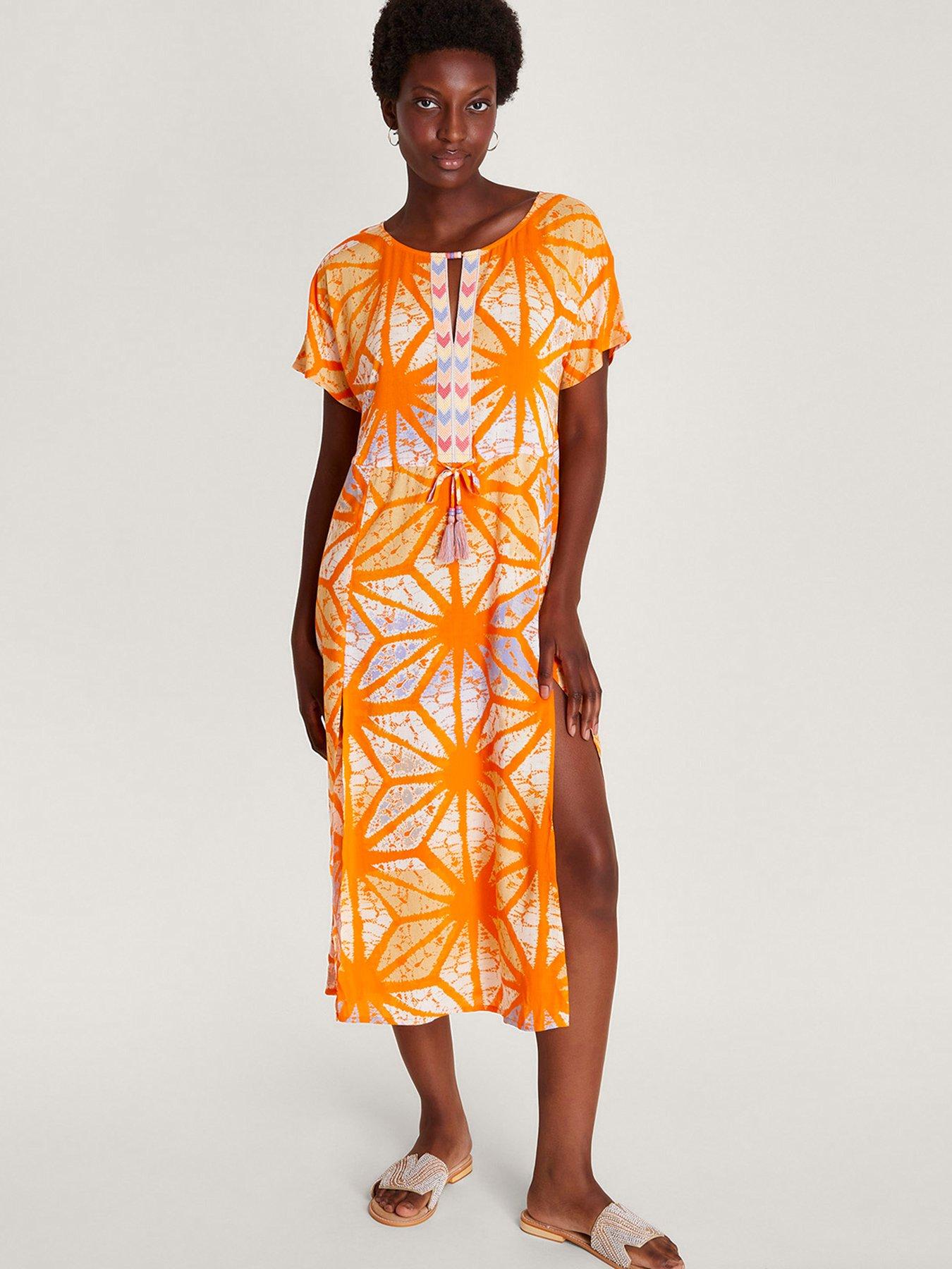 Shop Orange Womens Skechers Skechluxe Mindful Dress  Casual dresses for  women, Long sleeve pocket dress, Crewneck dress