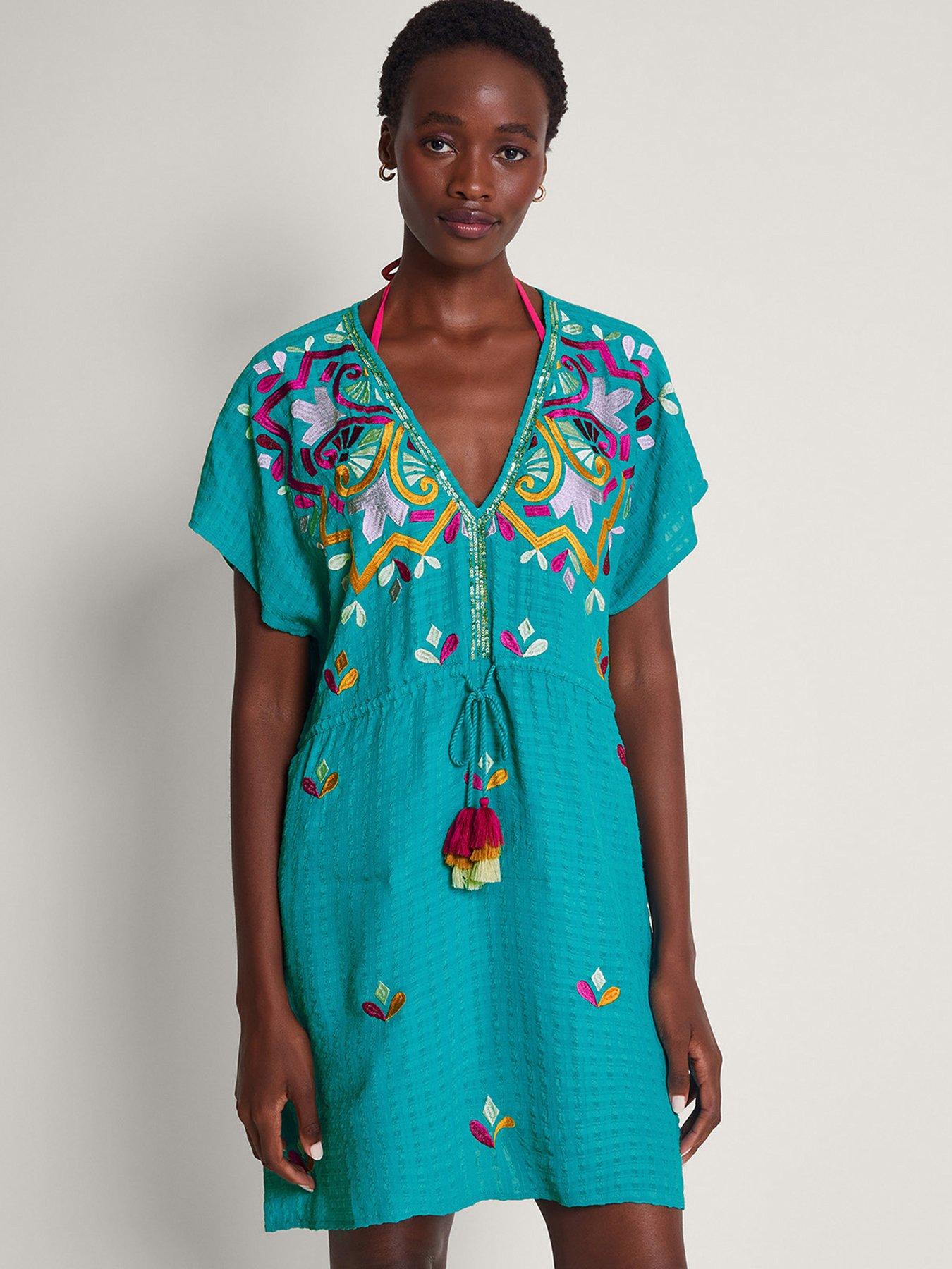 monsoon-bonita-embellished-kaftan-bluefront