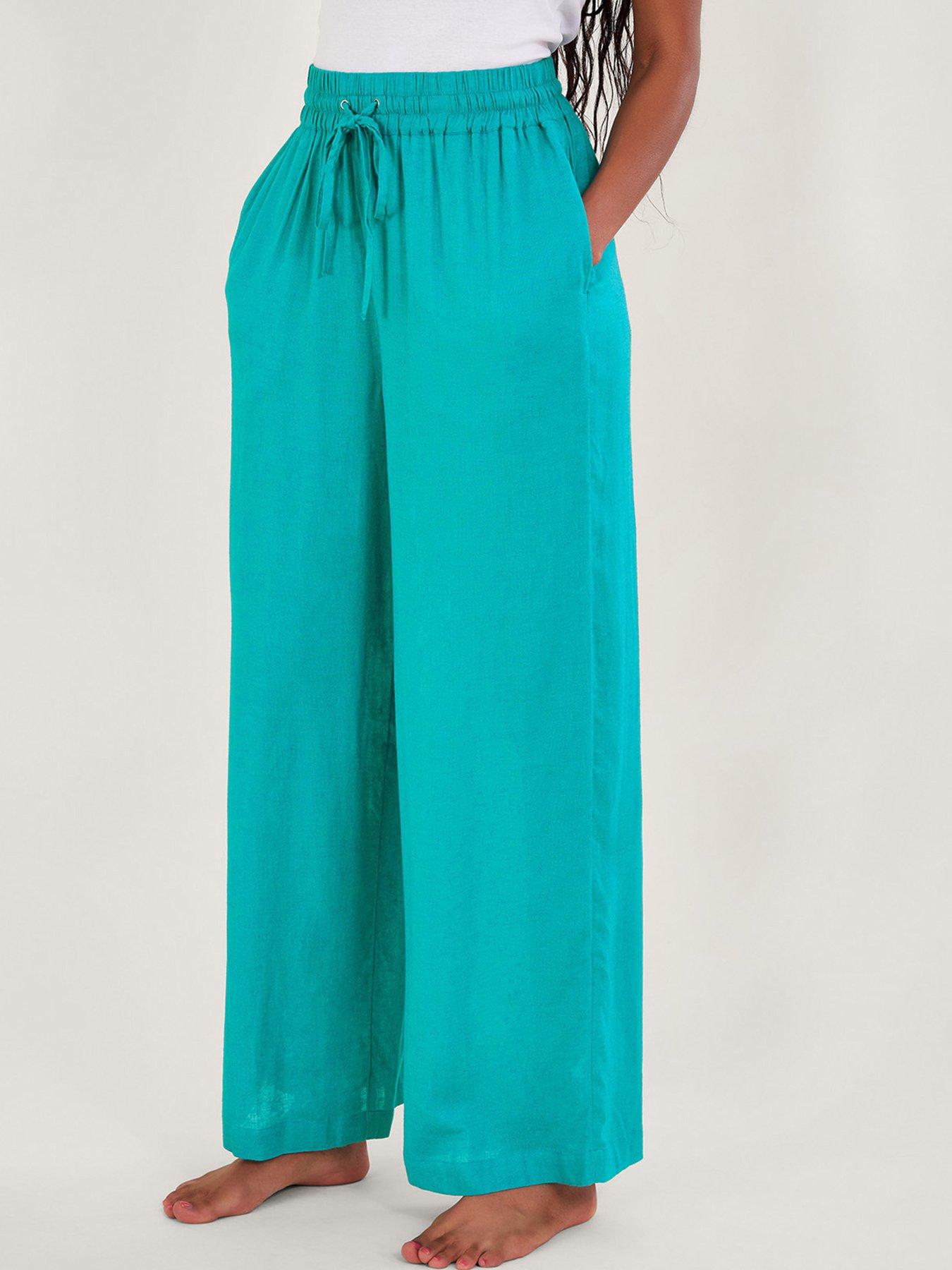 monsoon-vicki-plain-trousers-blue