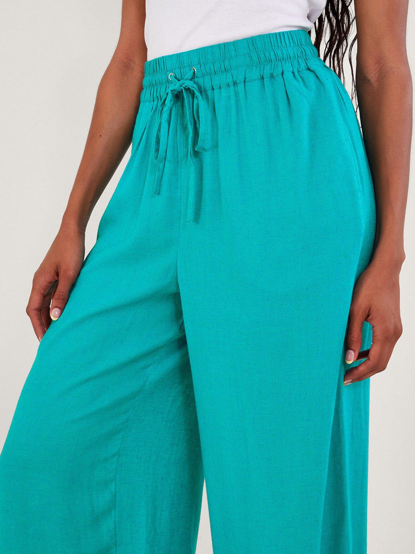 monsoon-vicki-plain-trousers-bluedetail