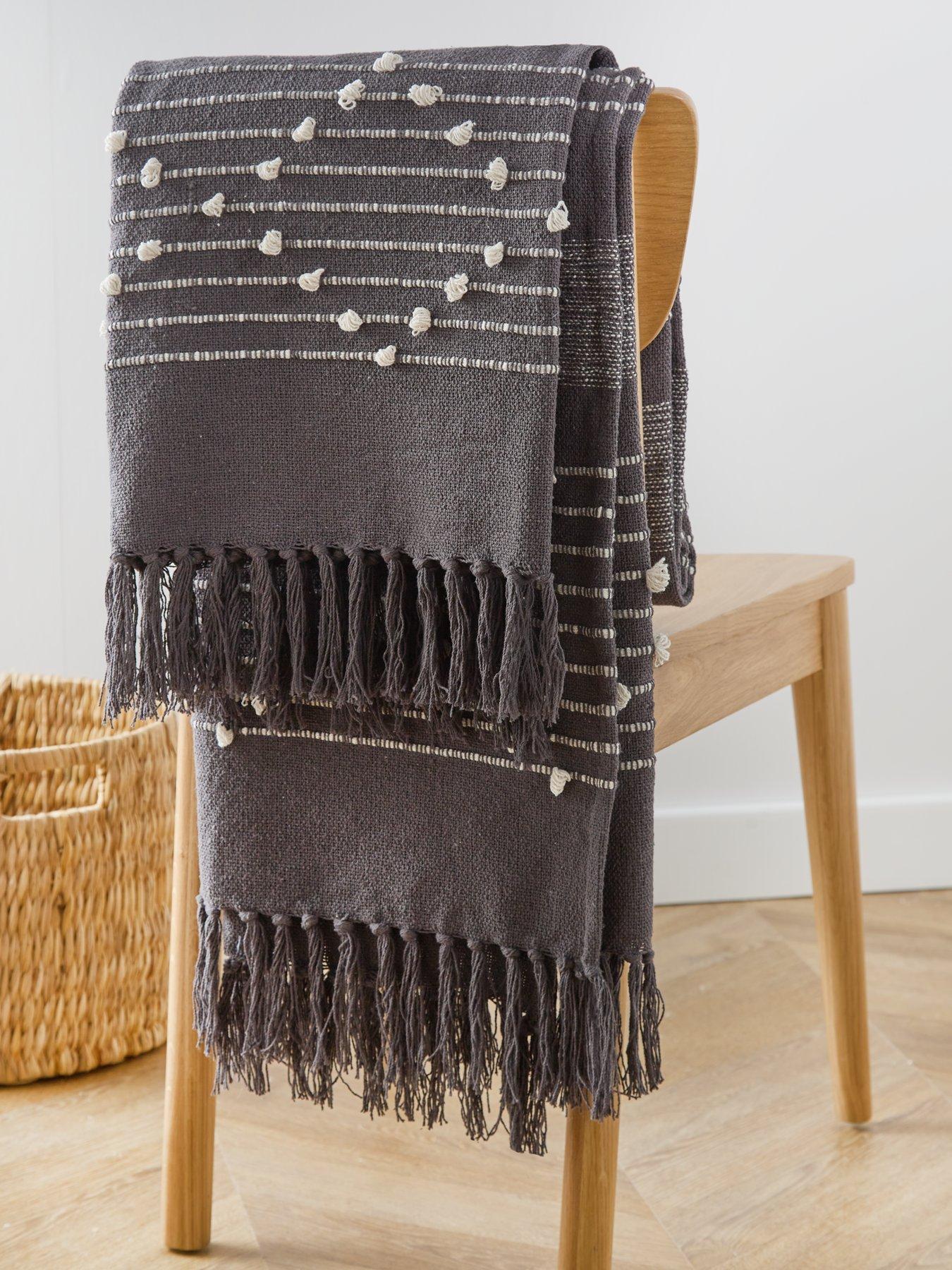 Image 1 of 4 of The Very Collection Julietta Throw - Grey