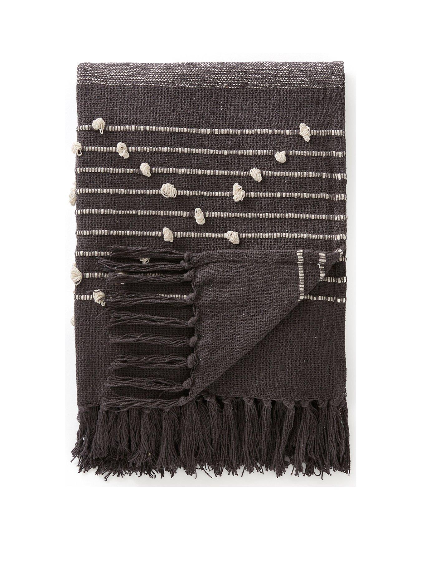 Image 2 of 4 of The Very Collection Julietta Throw - Grey
