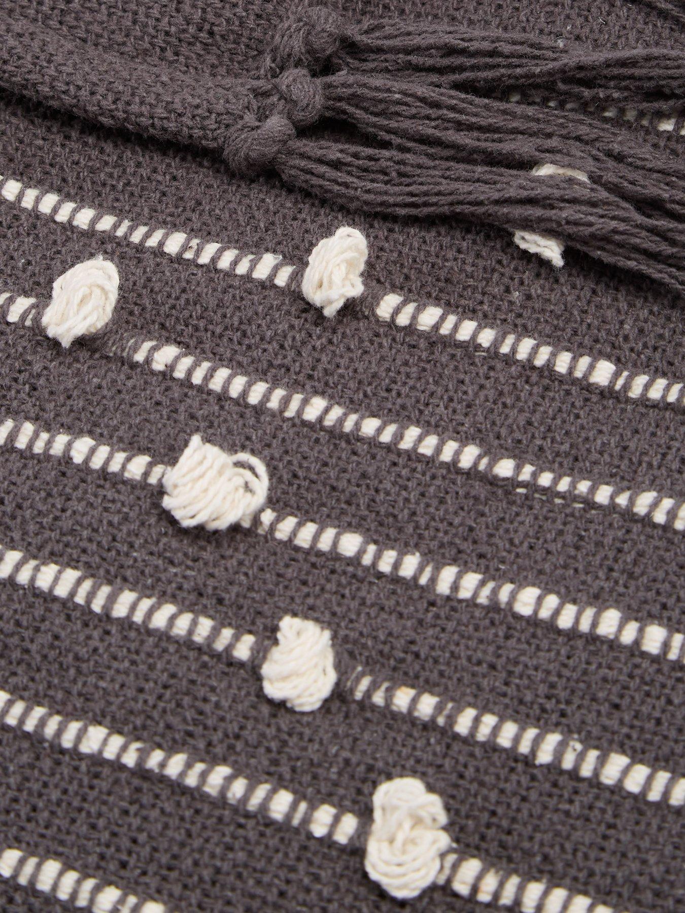 Image 3 of 4 of The Very Collection Julietta Throw - Grey