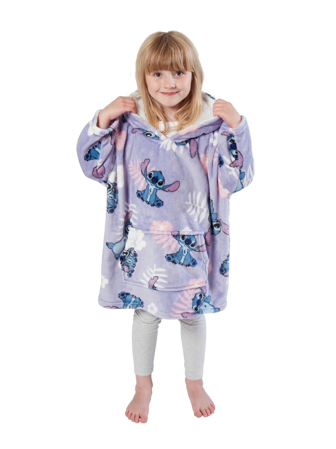 disney-lilo-and-stitch-floral-hooded-blanketfront