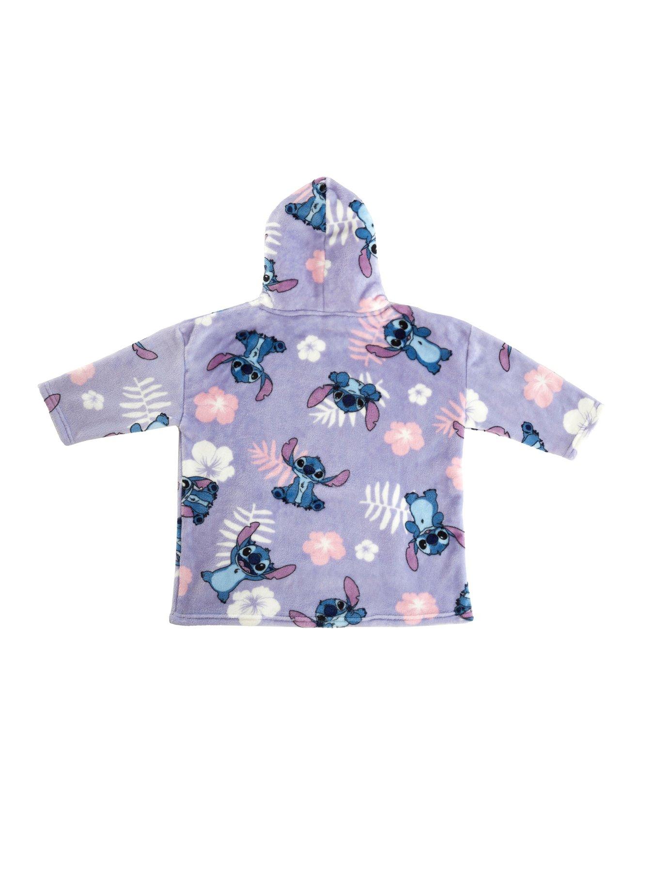 disney-lilo-and-stitch-floral-hooded-blanketdetail