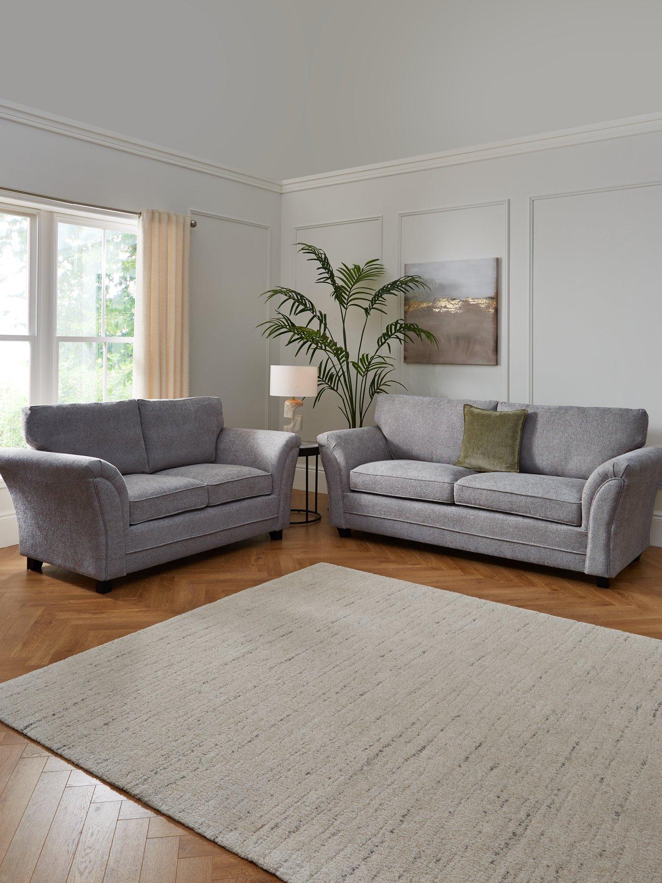 The Very Collection Dury Chunky Weave 3 + 2 Seater Sofa Set - FSC® Certified