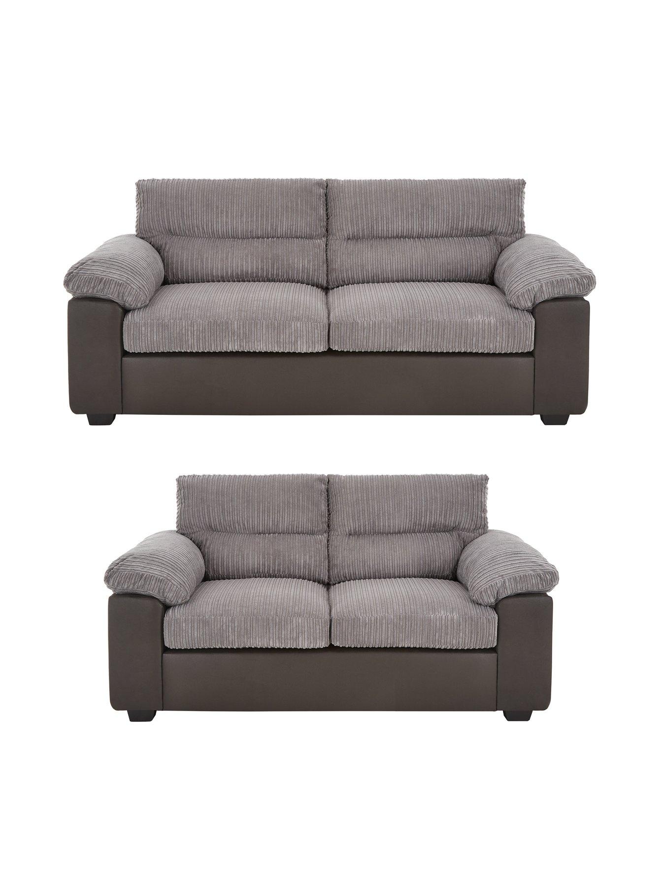 Image of  Armstrong 3 + 2 Seater Sofa Set (Buy  &  SAVE!) - Grey