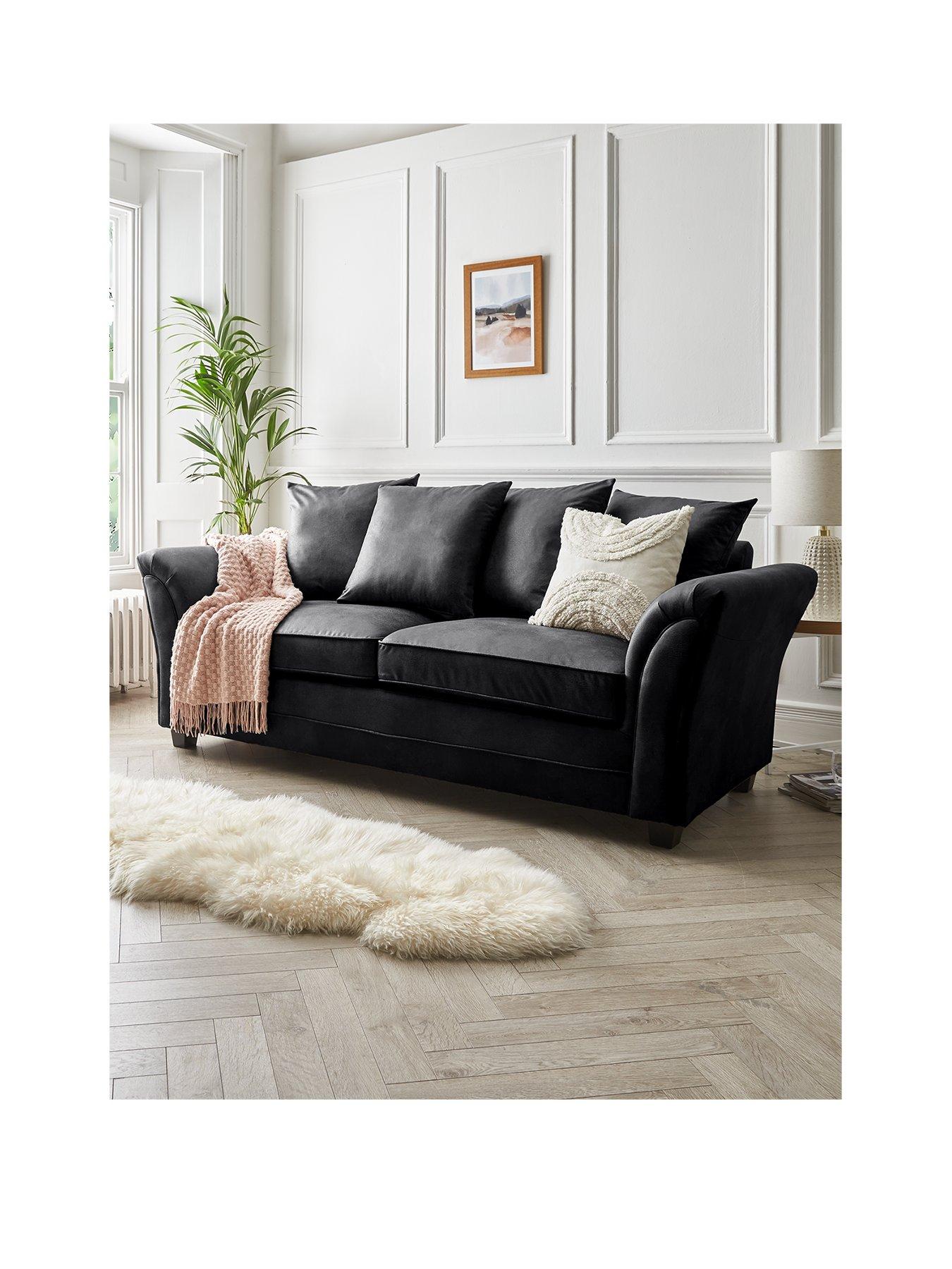 Image 2 of 6 of The Very Collection Dury Leather Look 3 + 2 Seater Sofa Set (Buy &amp; SAVE!) -&nbsp;FSC&reg; Certified