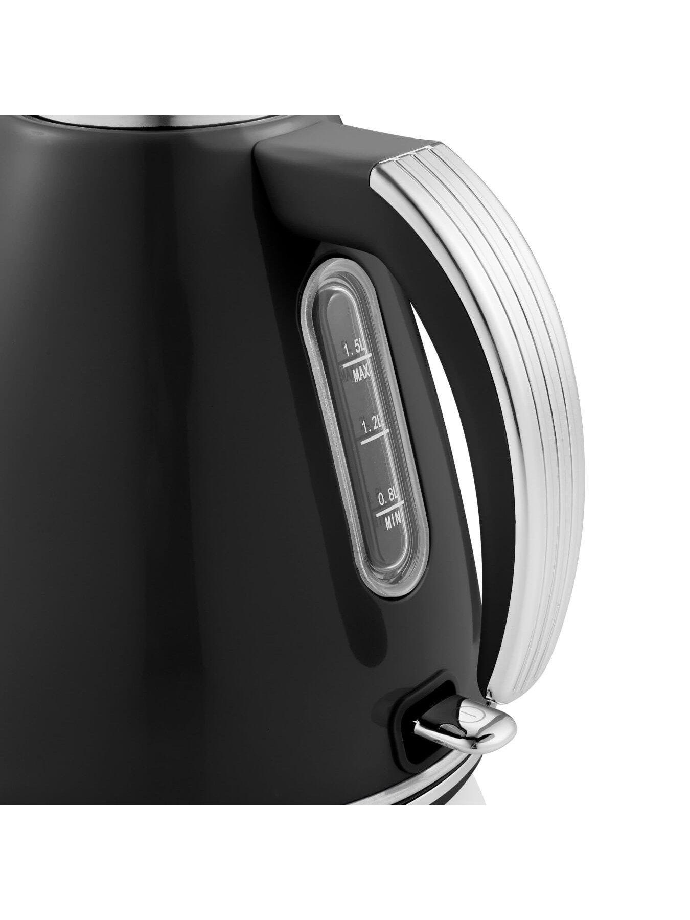 Image 4 of 5 of Swan SK19020BN Retro Jug Kettle, Fast Boil, Easy Pour, 360 Degree Base, 1.5L, 3000W, Black