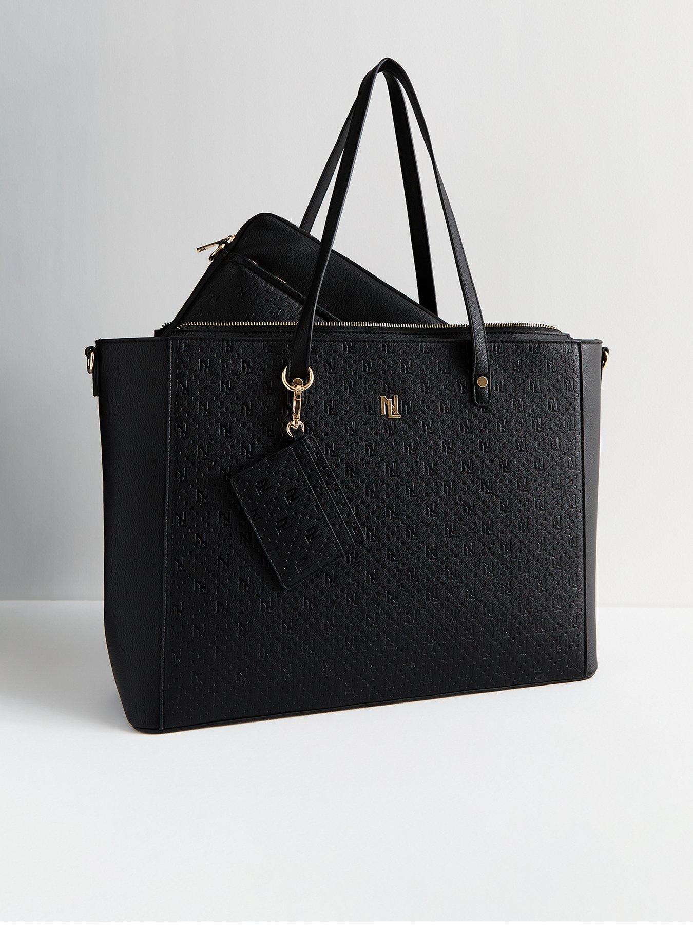 new-look-black-embossed-tote-bag-trio-setback