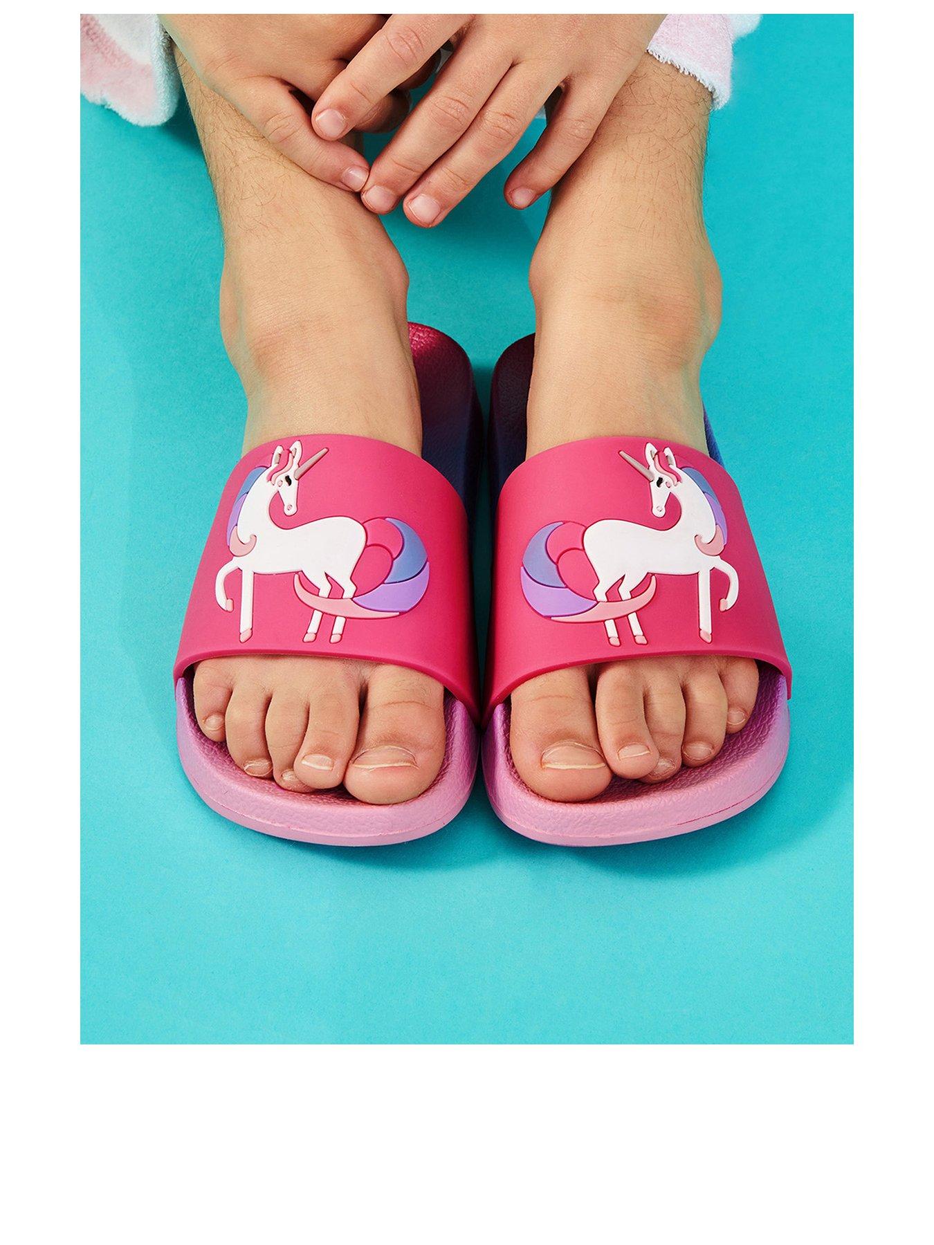 accessorize-girls-unicorn-sliders-pinkback