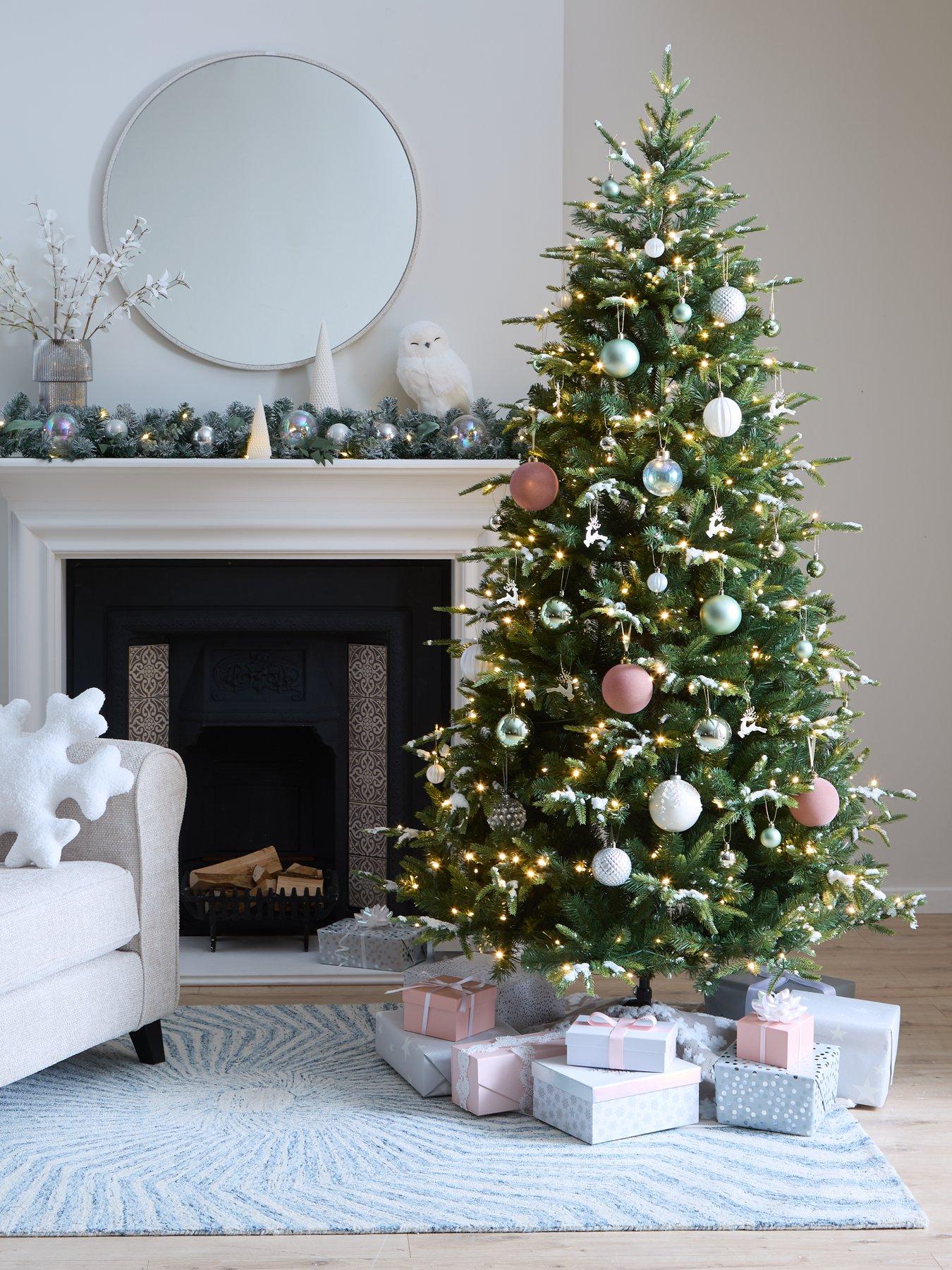 Image of Very Home 7ft Ashdown Pre Lit Snow Tipped Christmas Tree