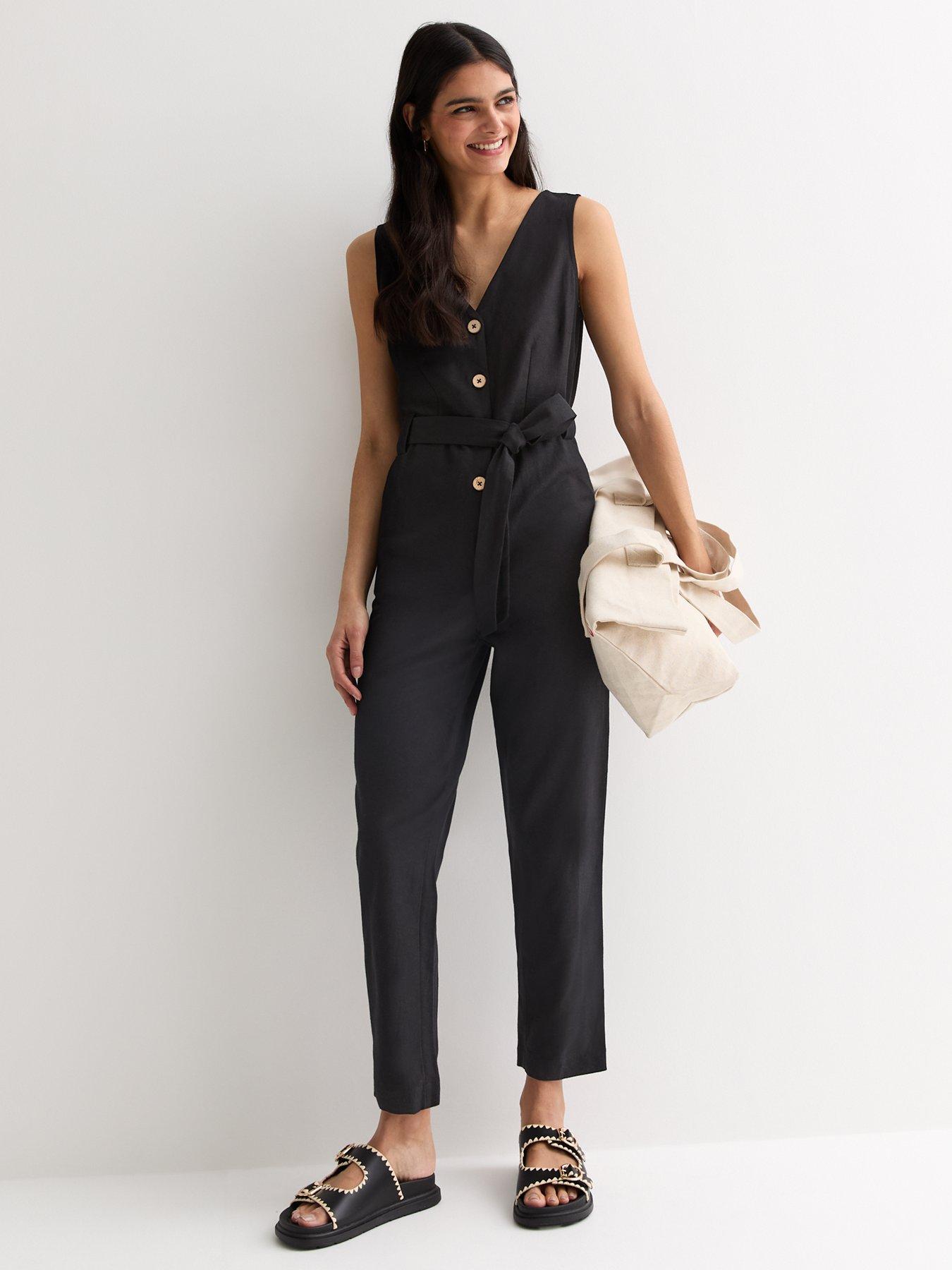 new-look-black-sleeveless-button-through-jumpsuitback