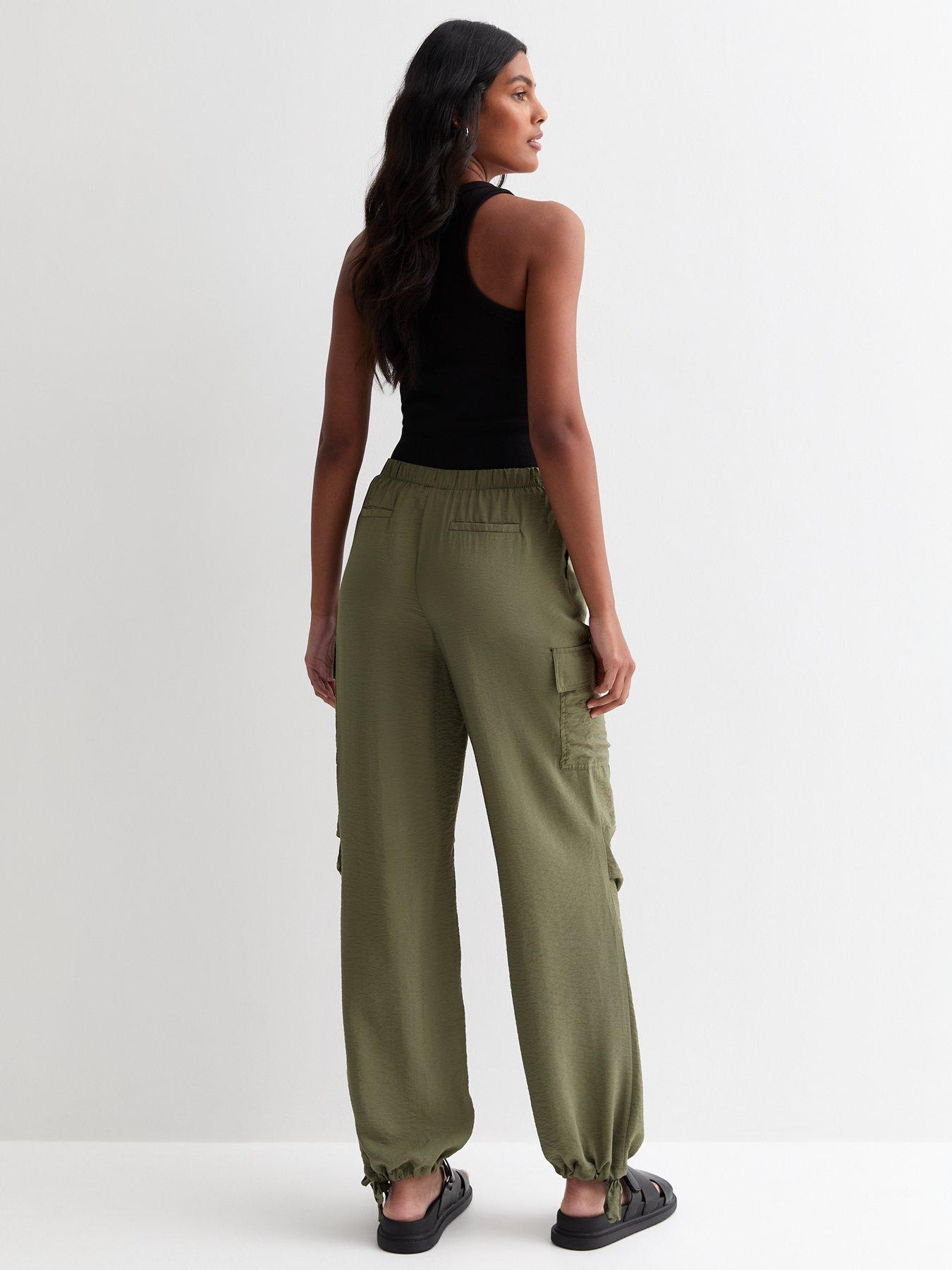 new-look-khaki-tie-waist-cargo-joggersstillFront