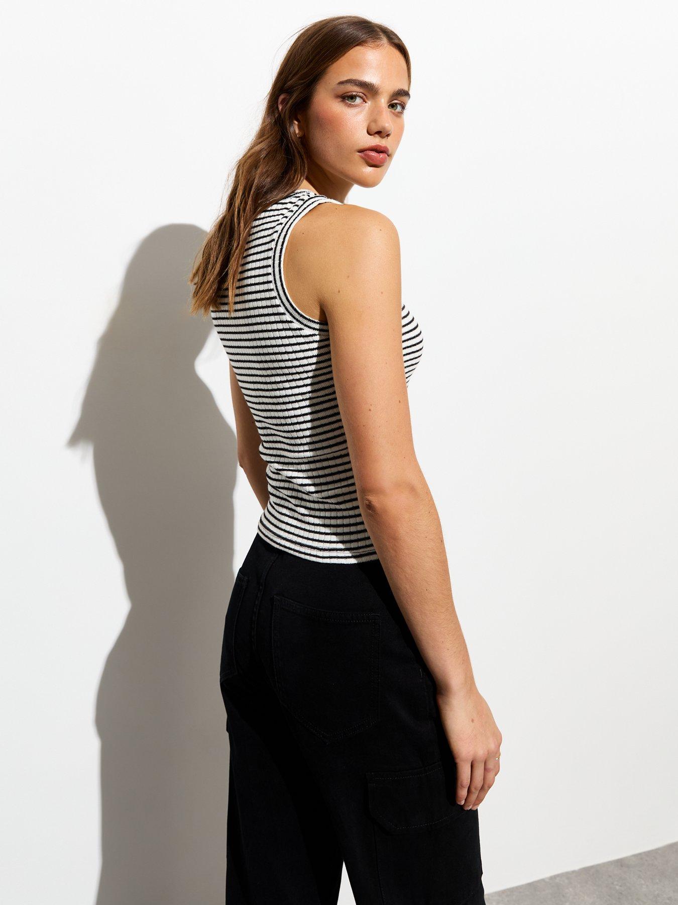 new-look-white-stripe-ribbed-racer-veststillFront