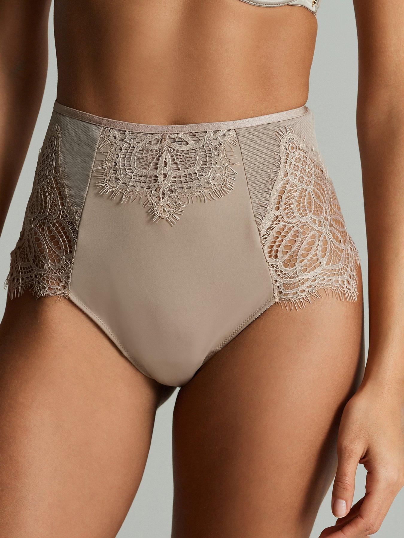 b-by-ted-baker-b-by-baker-high-waisted-lace-mix-briefs-mink