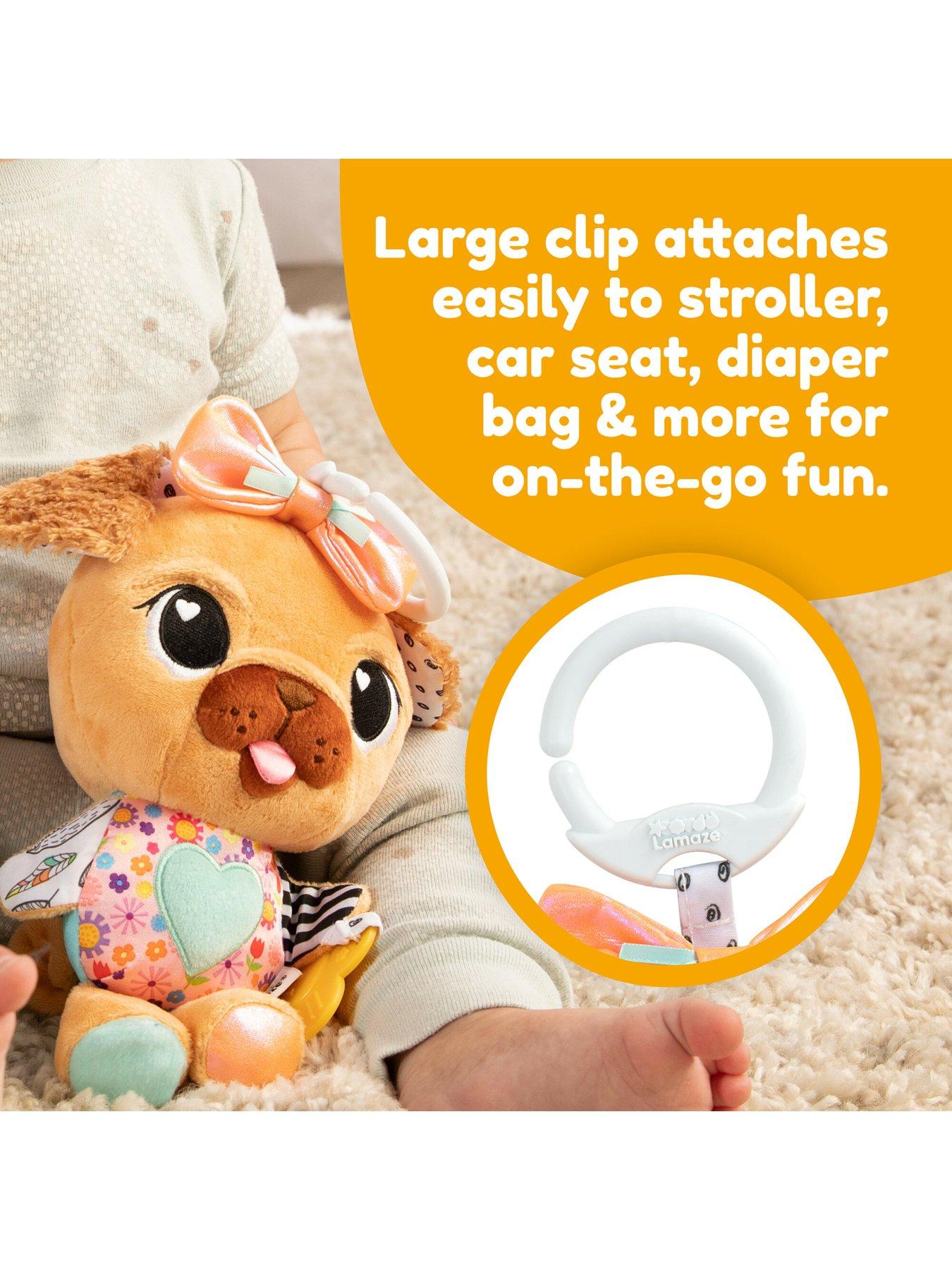 Image 3 of 7 of Lamaze Lovey The Pug Clip &amp; Go