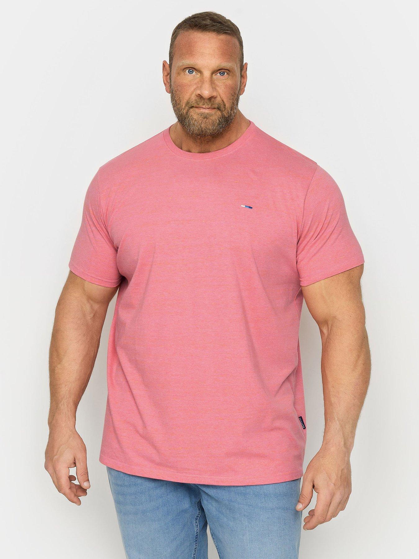 BadRhino Injected Slub Short Sleeve T-shirt - Pink