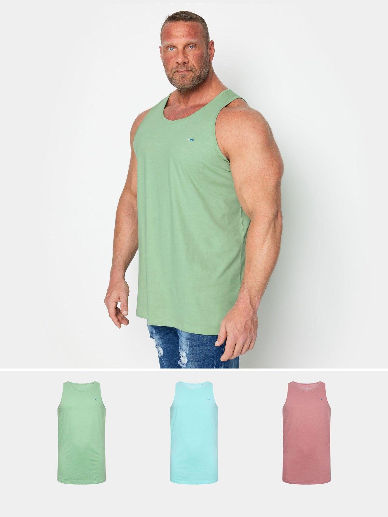 Image 1 of 2 of BadRhino 3 Pack of&nbsp;Sleeveless Vests - Multi