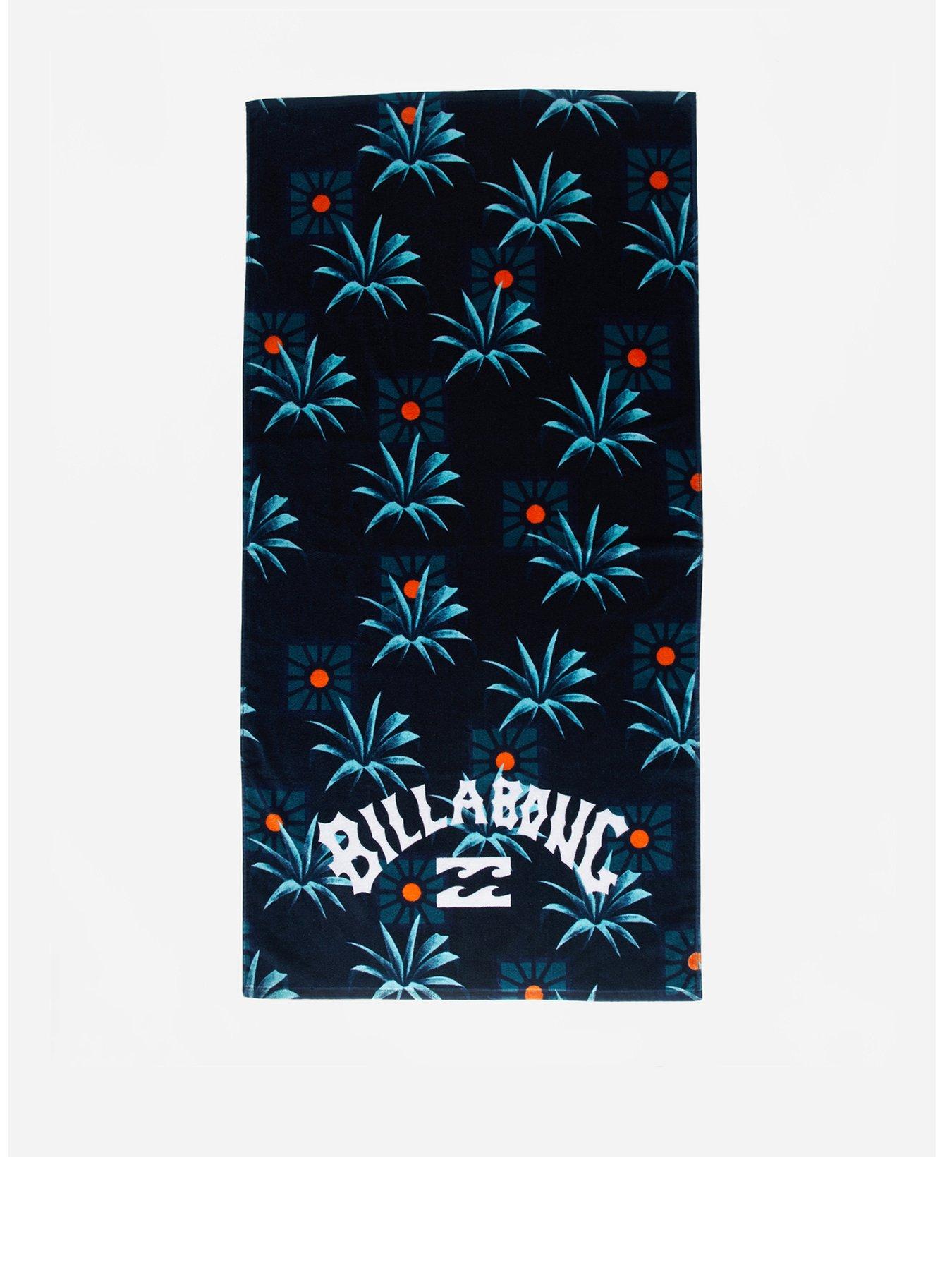 billabong-mens-print-cotton-velour-towel-dark-blue