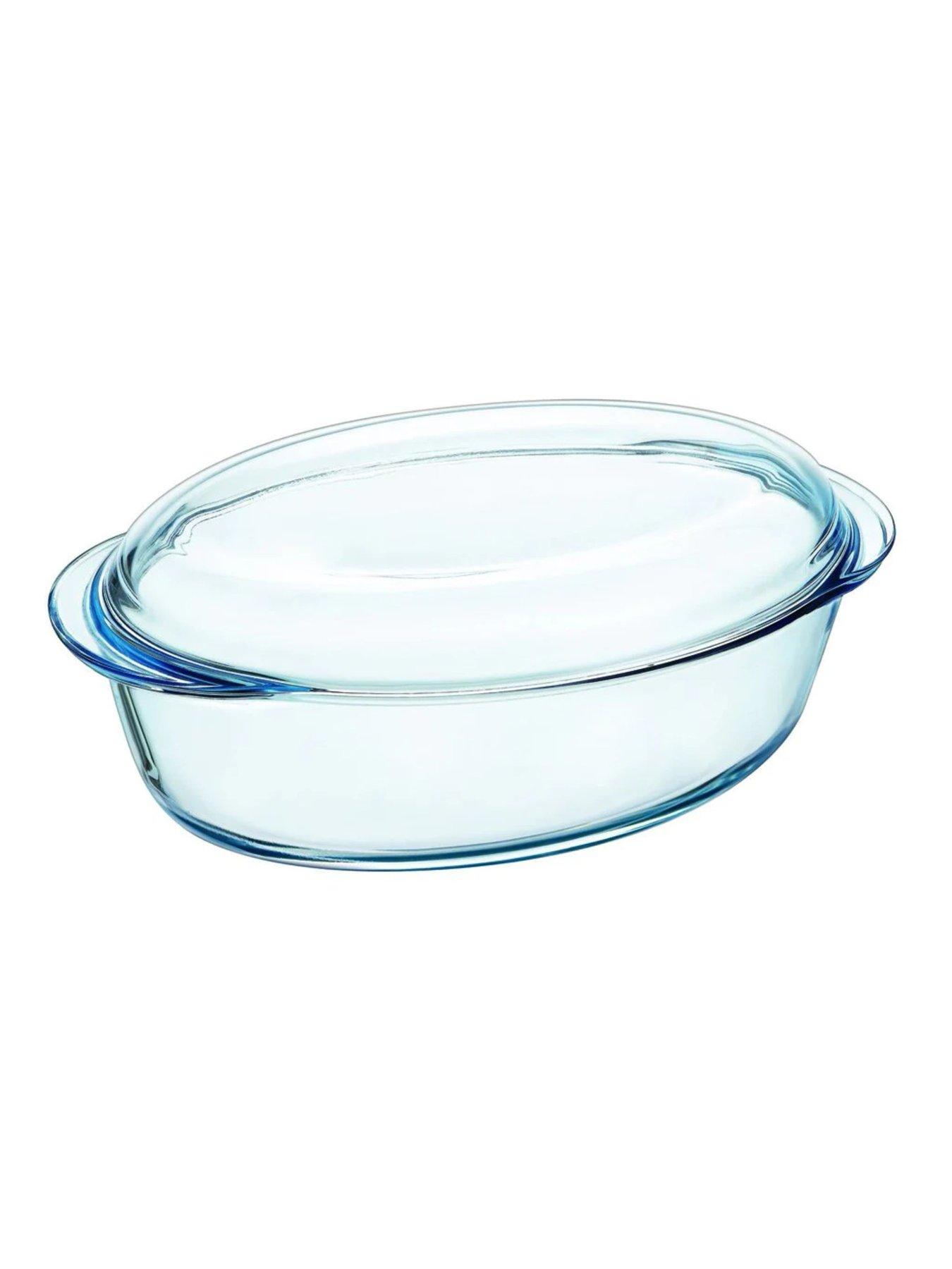 undefined Essentials Glass Oval Casserole Dish