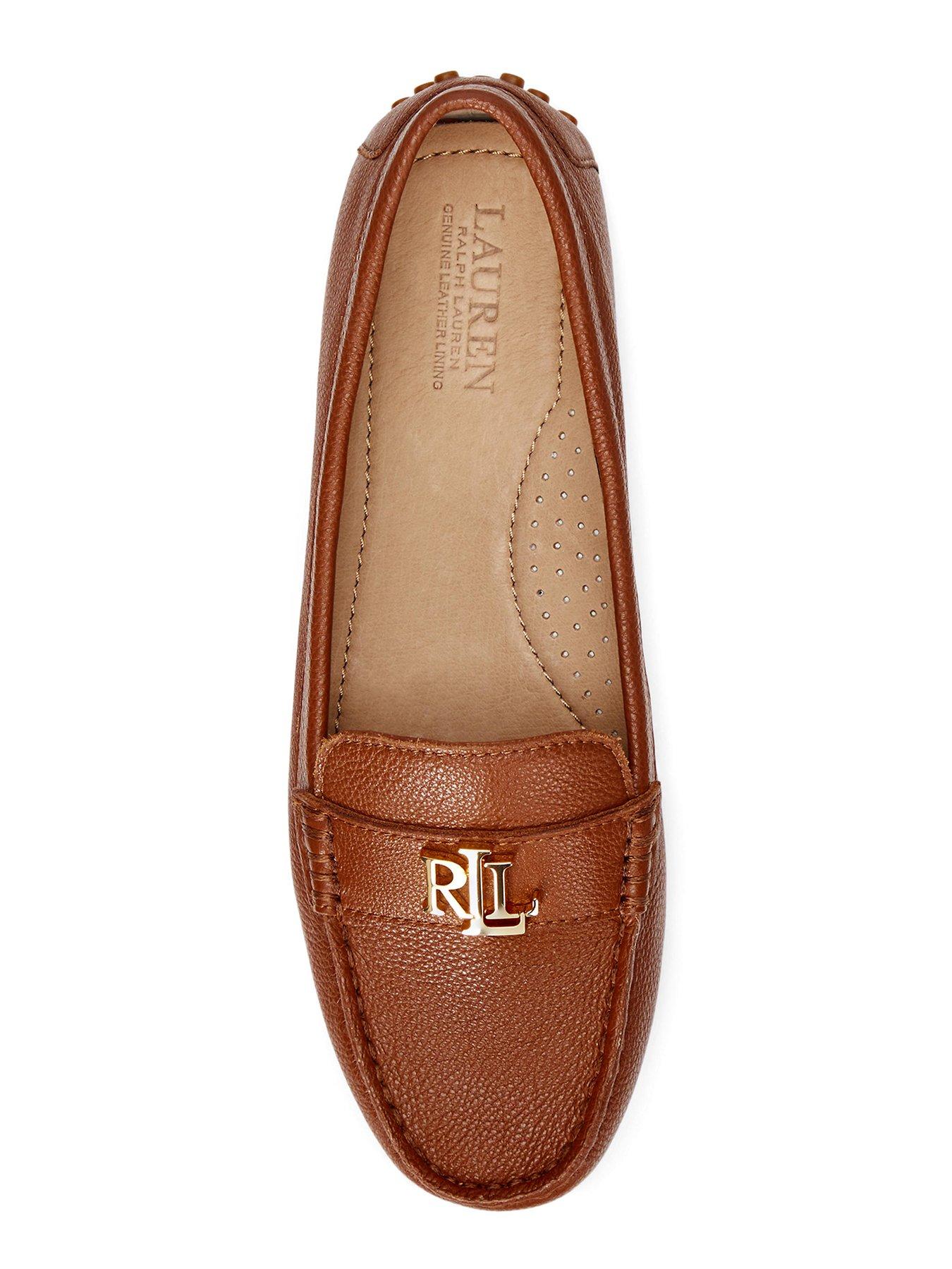 Image 4 of 4 of Lauren by Ralph Lauren Barnsbury Flat Driver - Brown