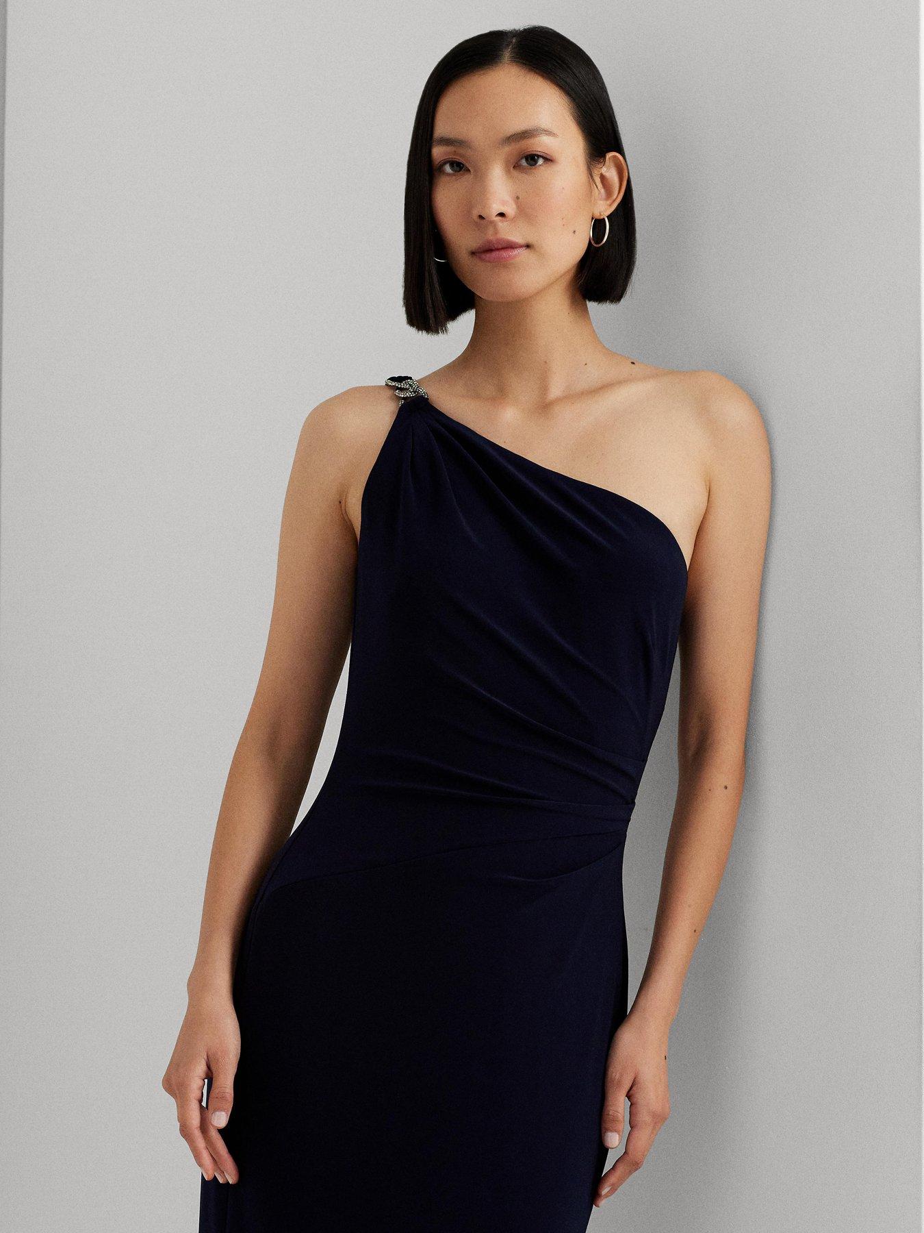 lauren-by-ralph-lauren-belina-one-shoulder-evening-dress-navyback