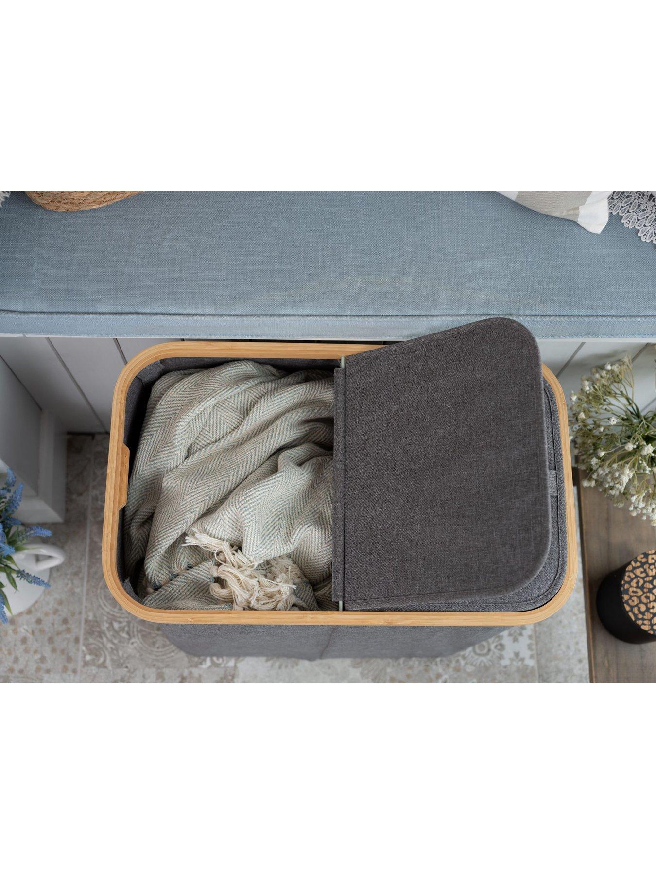 Image 6 of 7 of Addis 85-Litre Collapsible Twin Laundry Bin