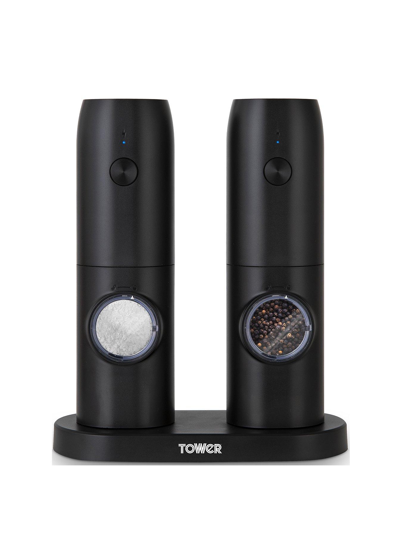 tower-rechargeable-salt-and-pepper-mills-in-black