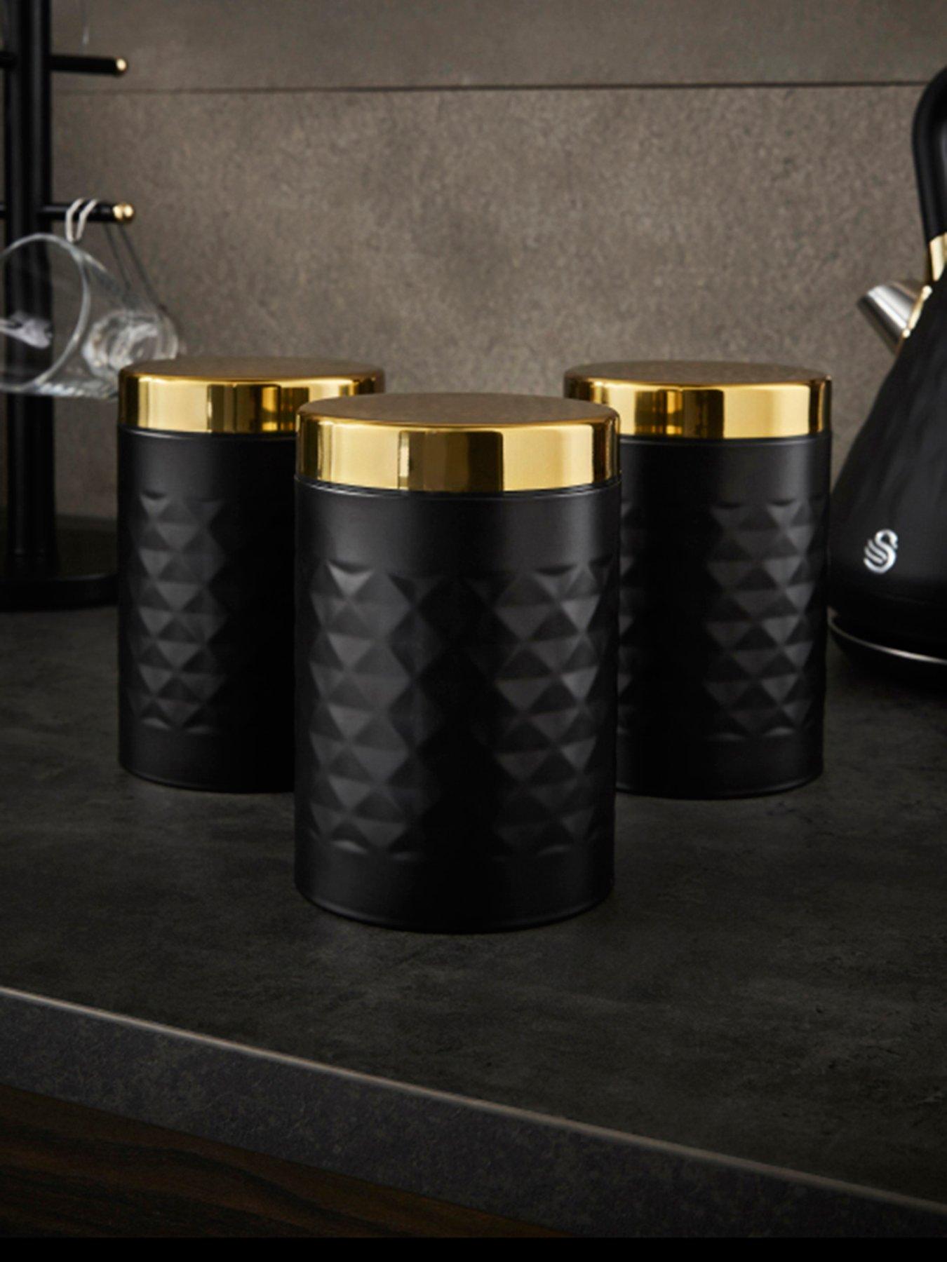 swan-set-of-3-canisters-with-diamond-pattern-black