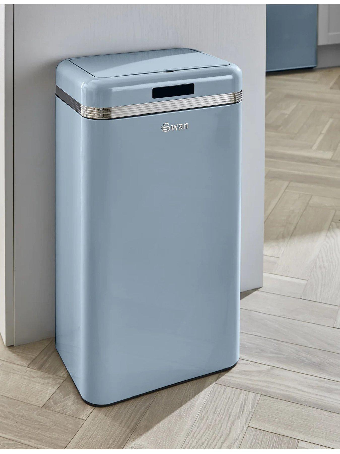 Image 3 of 4 of Swan Retro 45l Square Sensor Bin - Blue