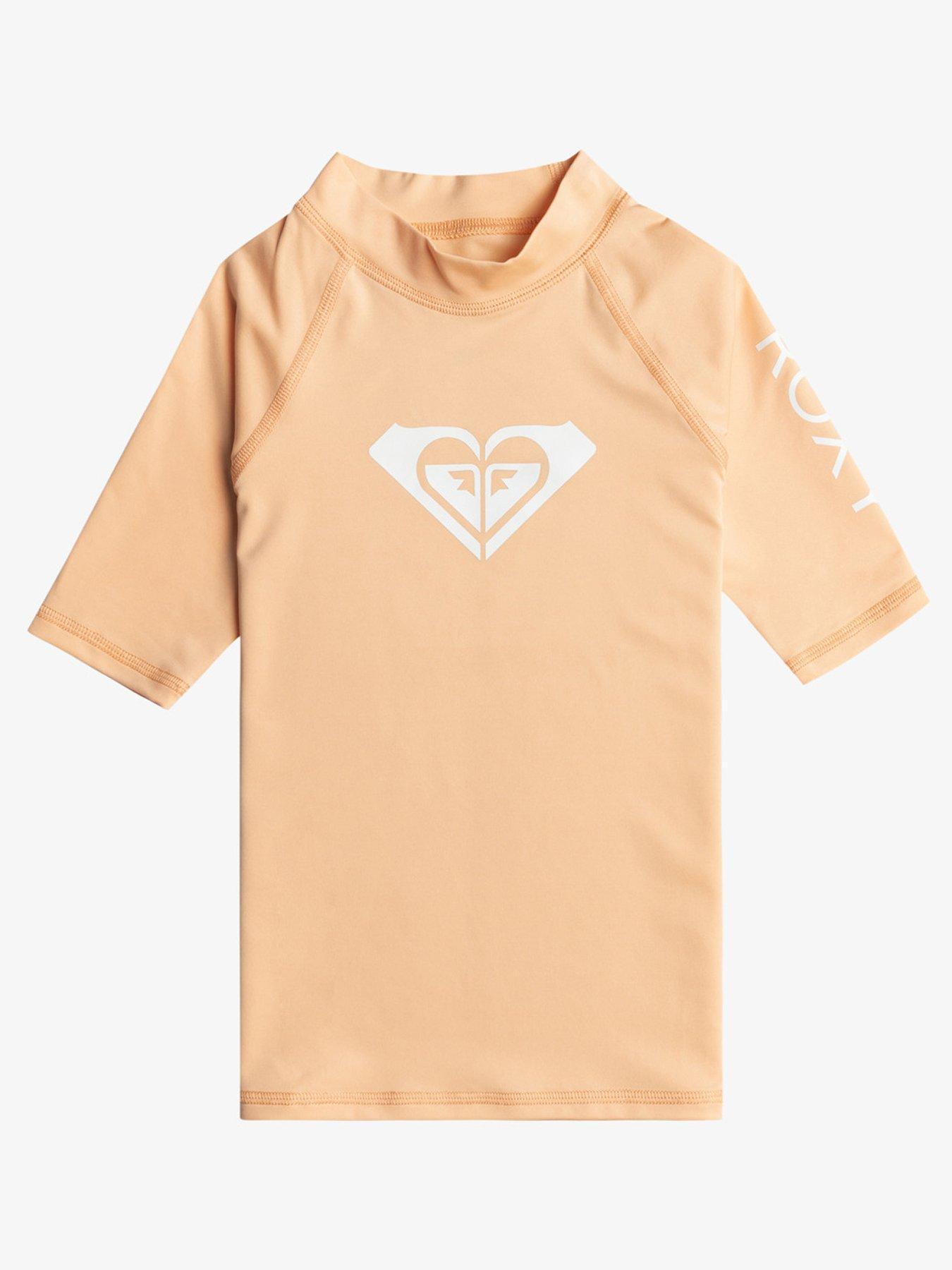 roxy-girls-short-sleeve-rashguard-with-upf-50-sun-protection-peach