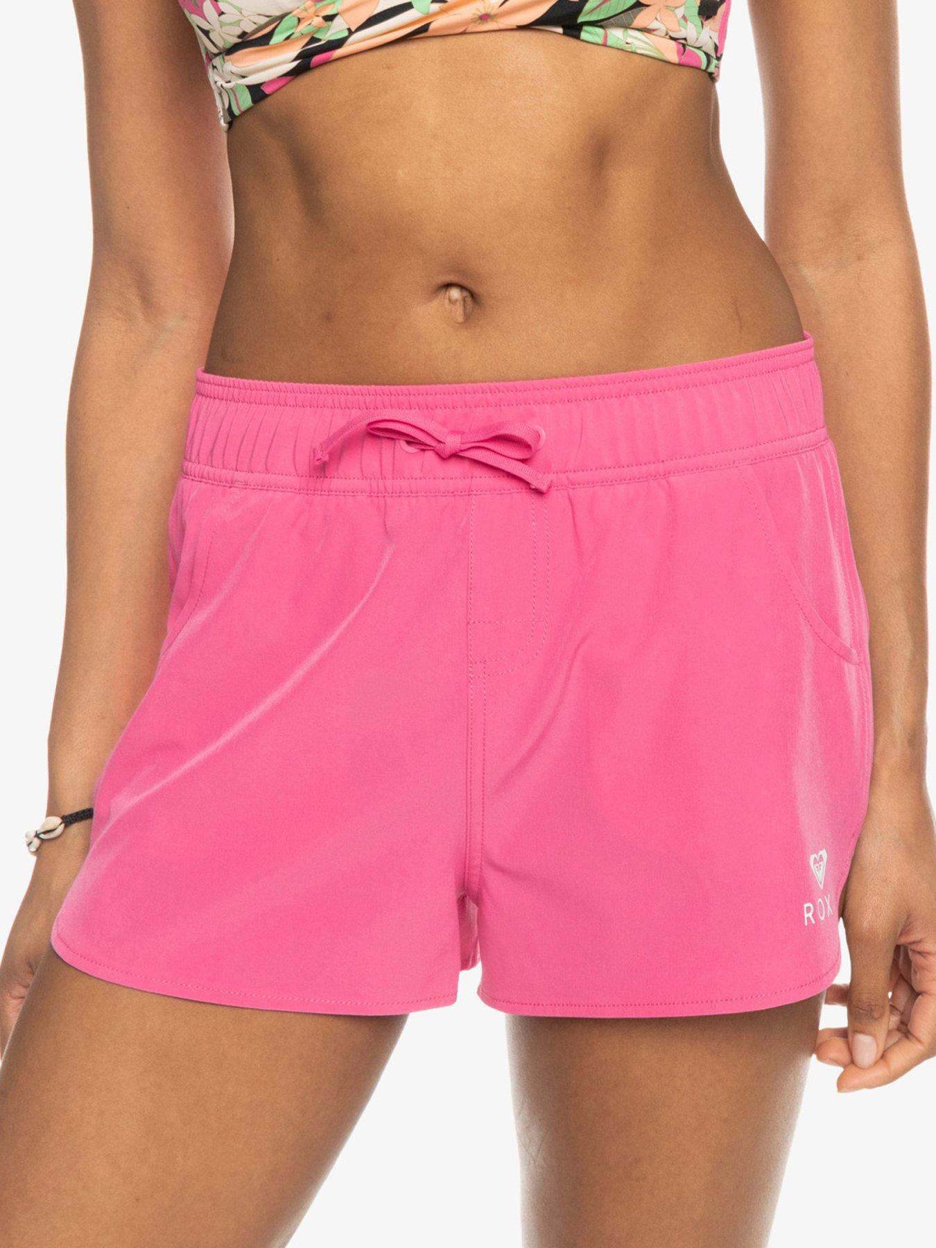 roxy-womens-2-inch-boardshorts-with-fully-elasticated-waist-pink