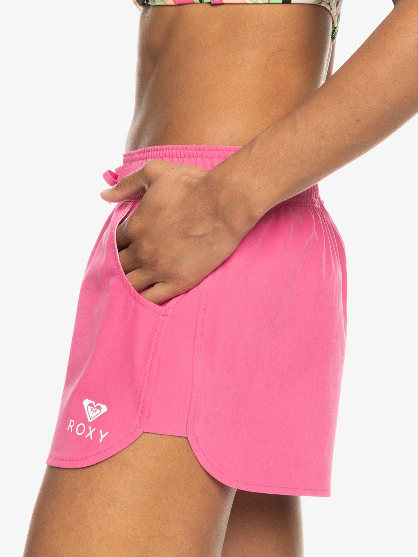 roxy-womens-2-inch-boardshorts-with-fully-elasticated-waist-pinkback