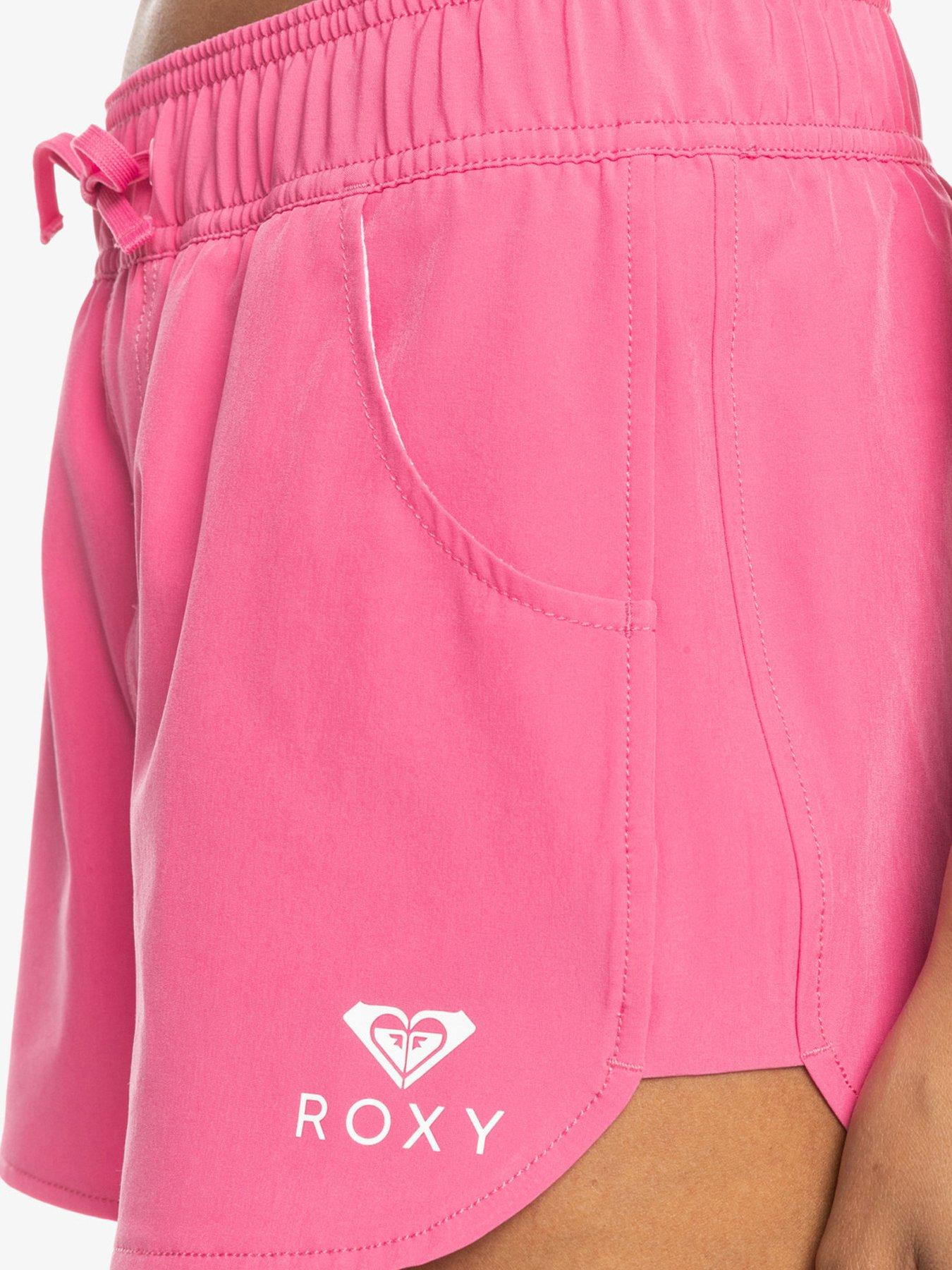 roxy-womens-2-inch-boardshorts-with-fully-elasticated-waist-pinkoutfit