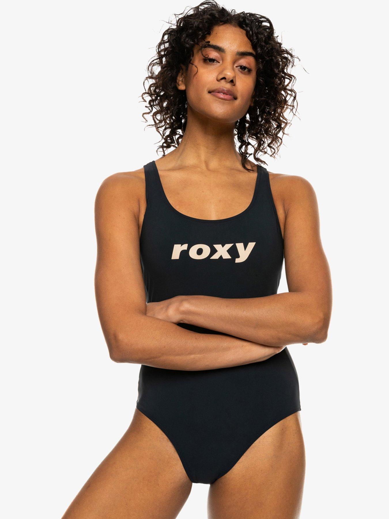 roxy-womens-active-one-piece-stretch-fabric-swimsuit-charcoal