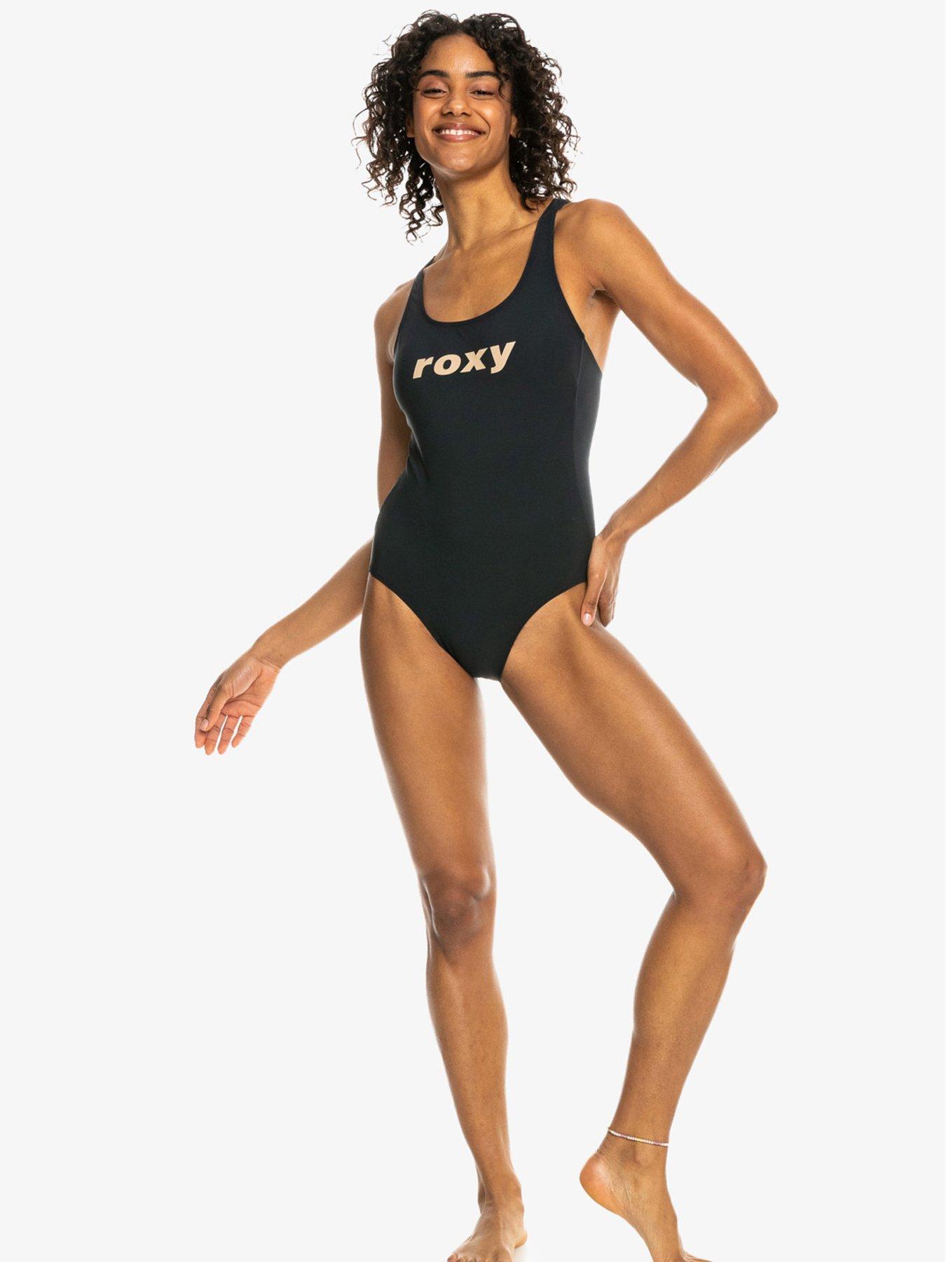 roxy-womens-active-one-piece-stretch-fabric-swimsuit-charcoalback