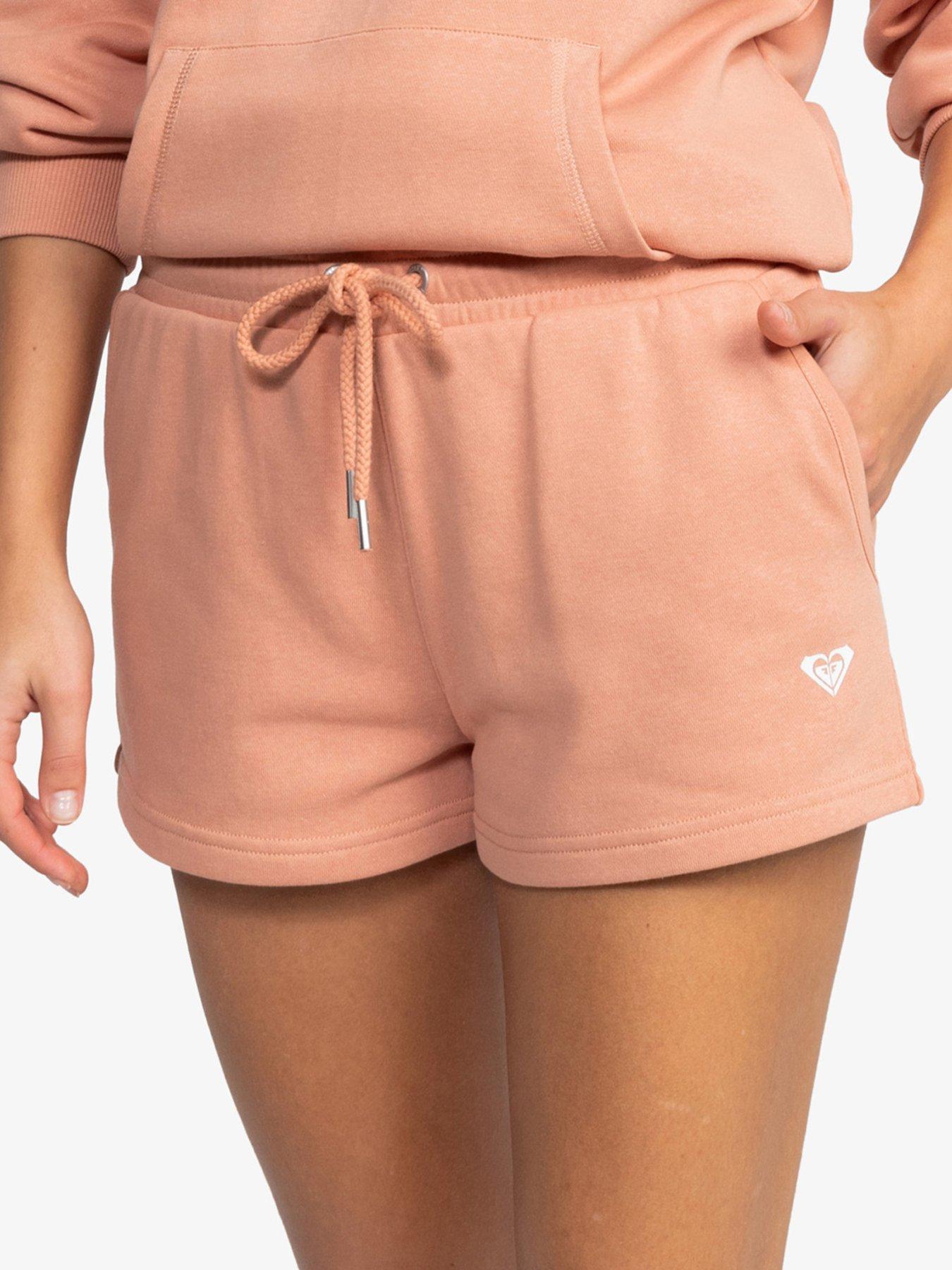 roxy-womens-regular-fit-elasticated-waistband-fleece-shorts-nudestillFront