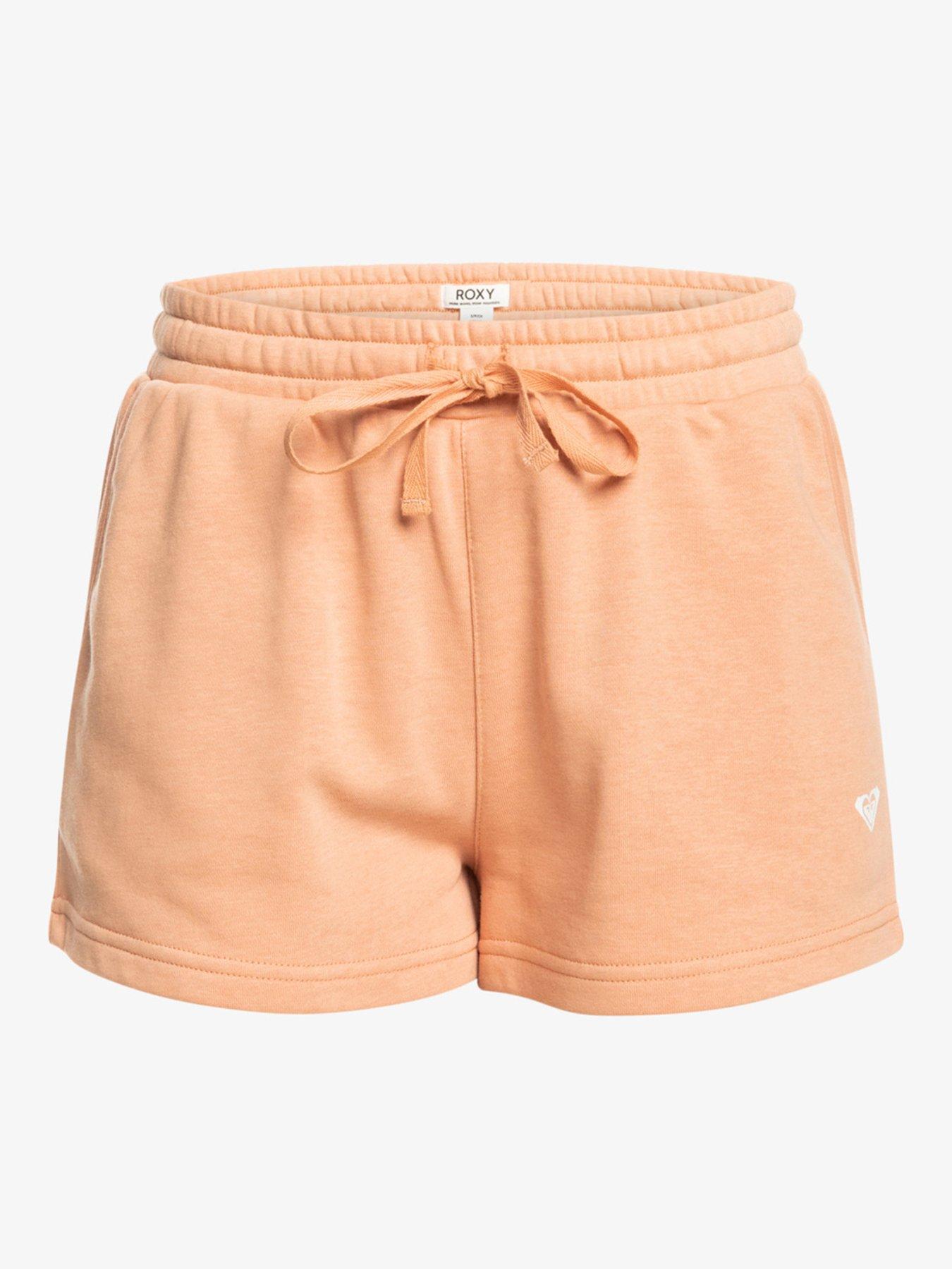 roxy-womens-regular-fit-elasticated-waistband-fleece-shorts-nudedetail